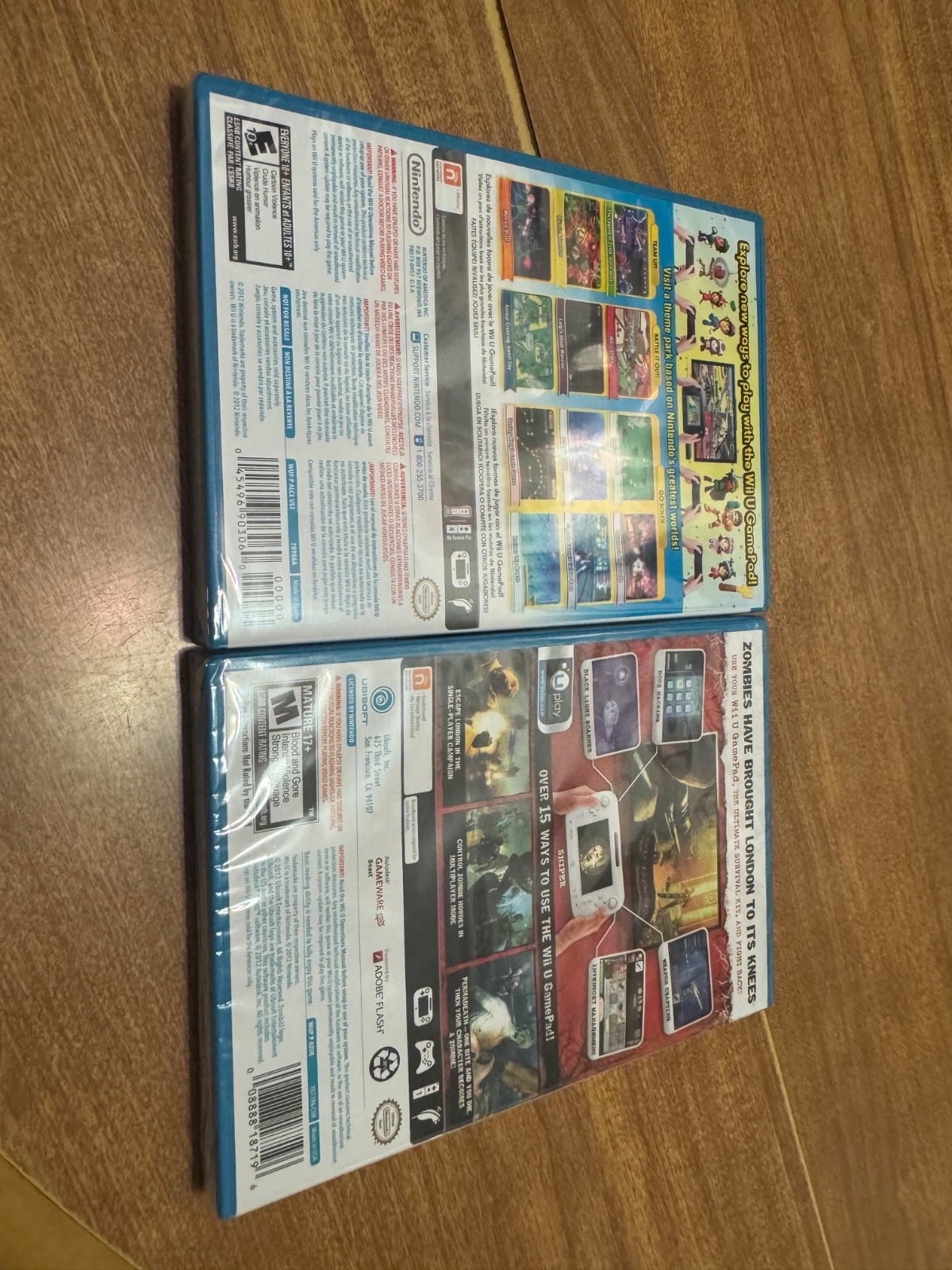 ZombiU + Nintendoland (Nintendo Wii U) OEM SEALED NEW video games Zombi Land