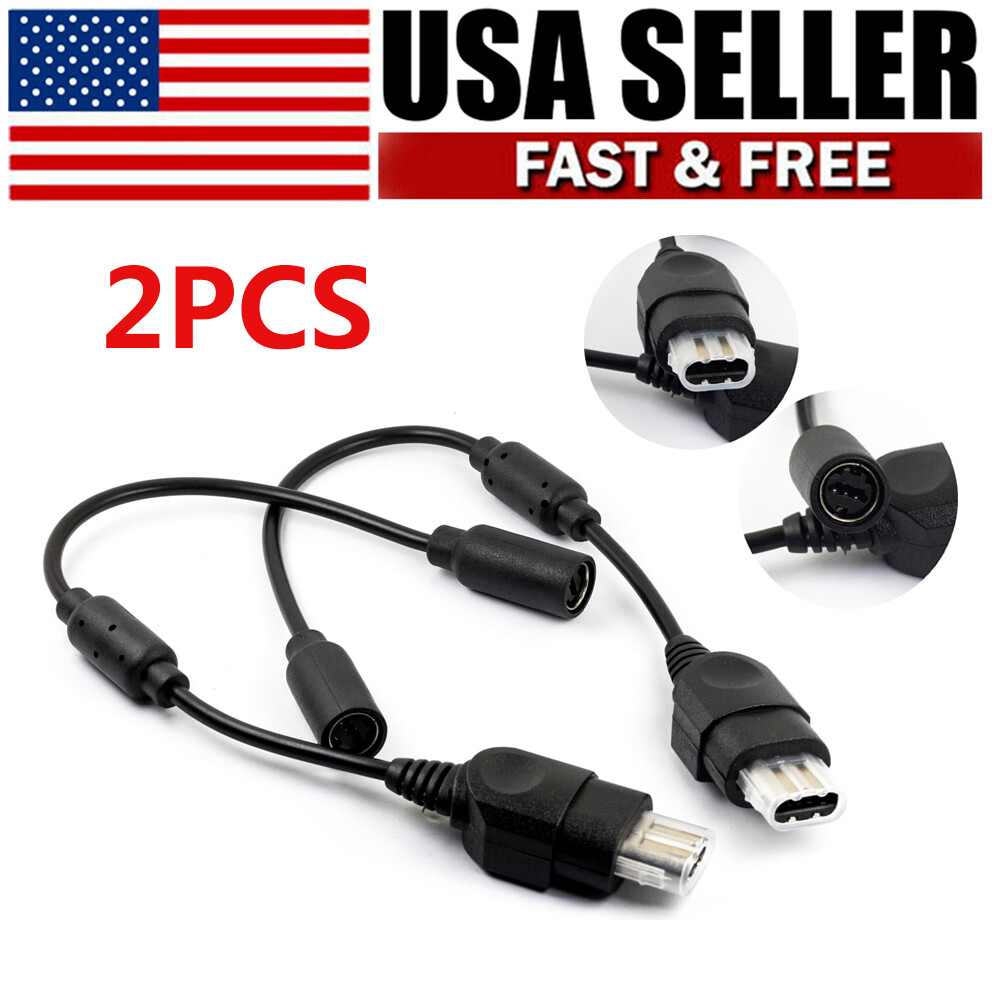2Pcs Breakaway Trip Cord Cable For Wired Original Microsoft Xbox Controller