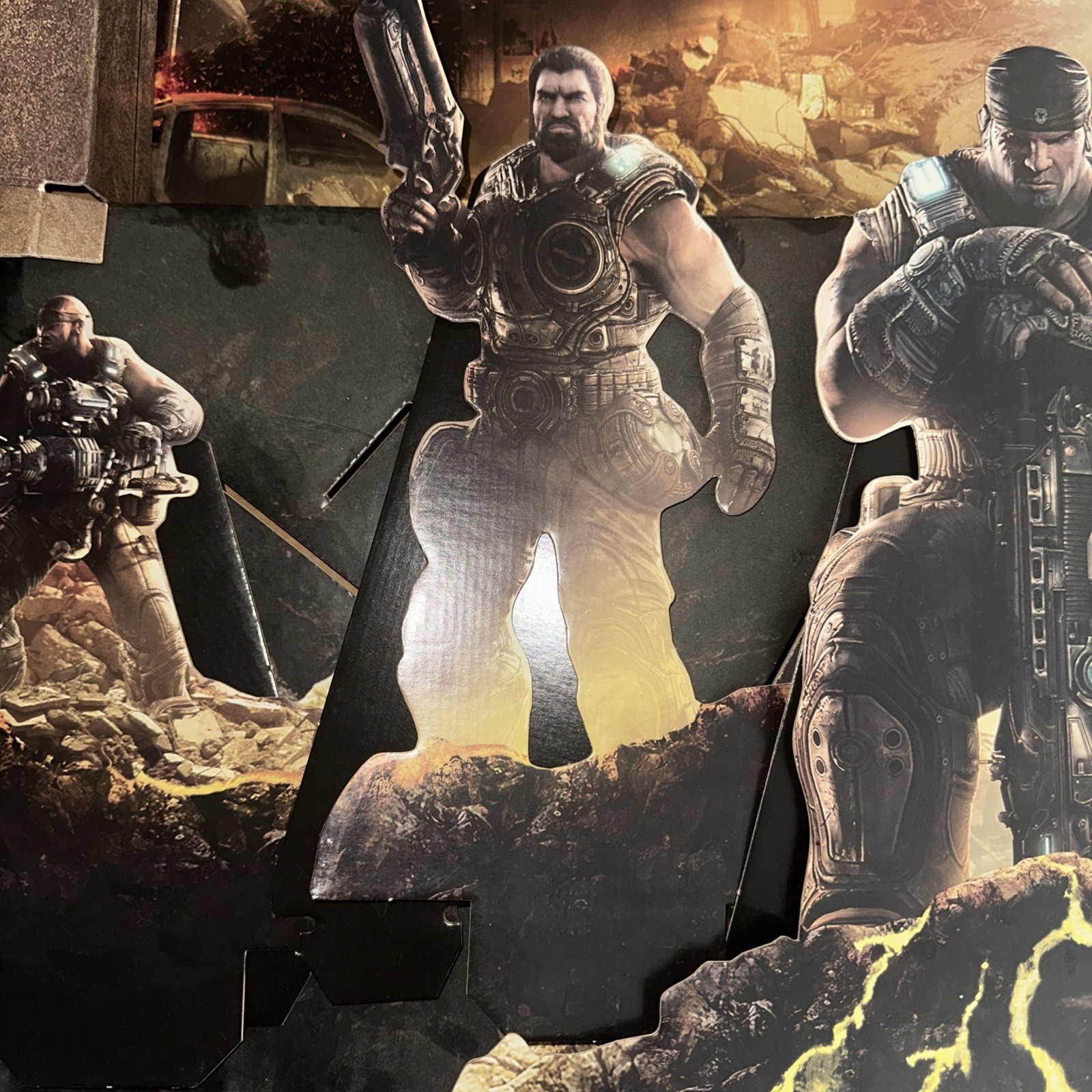 2011 Gears Of War 3 Store Display/Standee Cardboard RARE