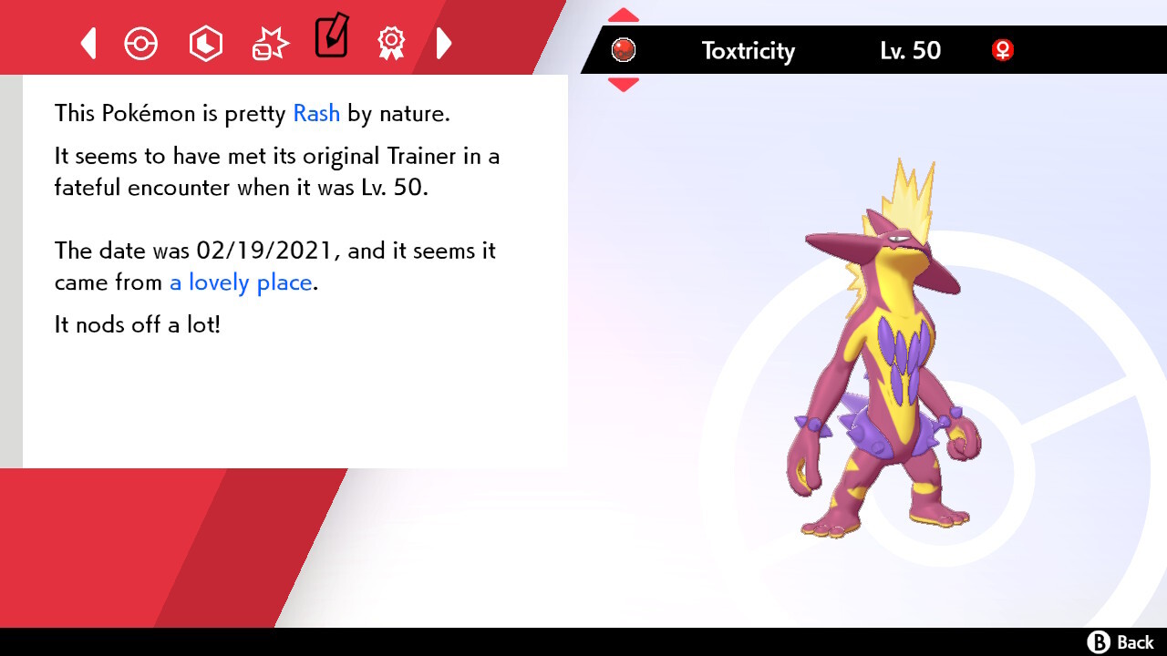 ✨ Shiny Toxtricity Event | Rock Star | Pokémon Sword & Shield | UNTOUCHED