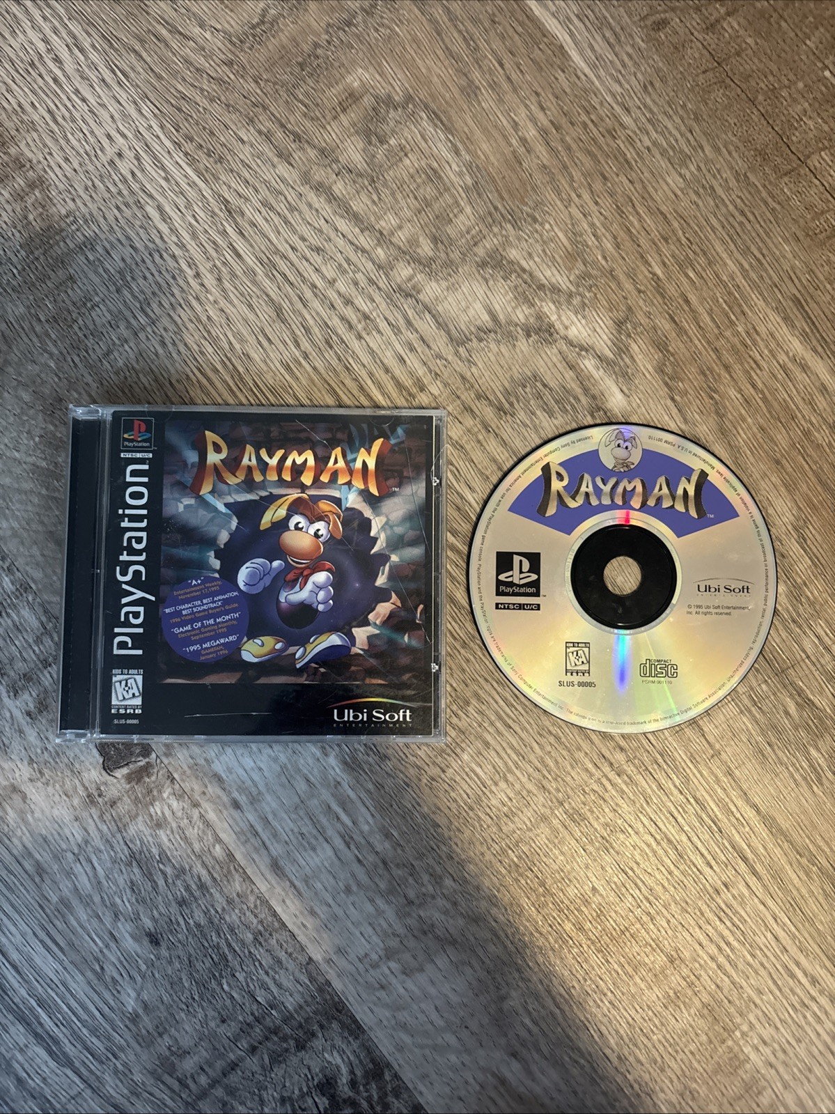 Rayman (Sony PlayStation 1, 1995) Black Label Complete