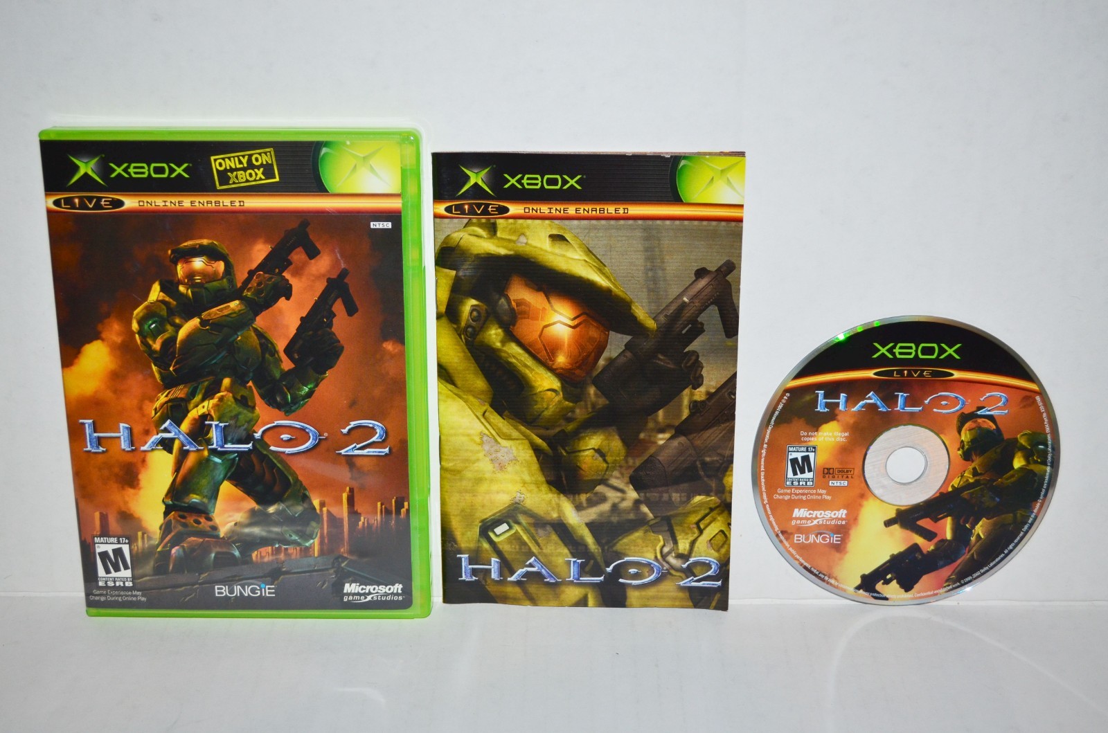 Halo 2 (Original OG Microsoft Xbox, 2004) II Video Game CIB Black Label NM🔥