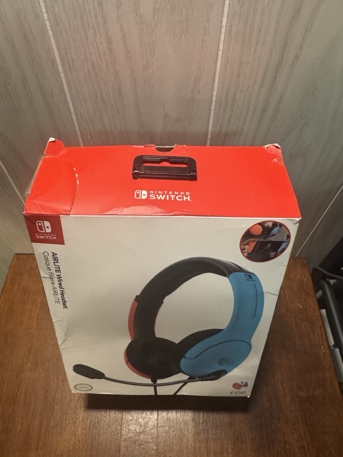 Nintendo Switch Gaming Headset Wired Brand PDP LVL40 Blue/Red, New Open-Box