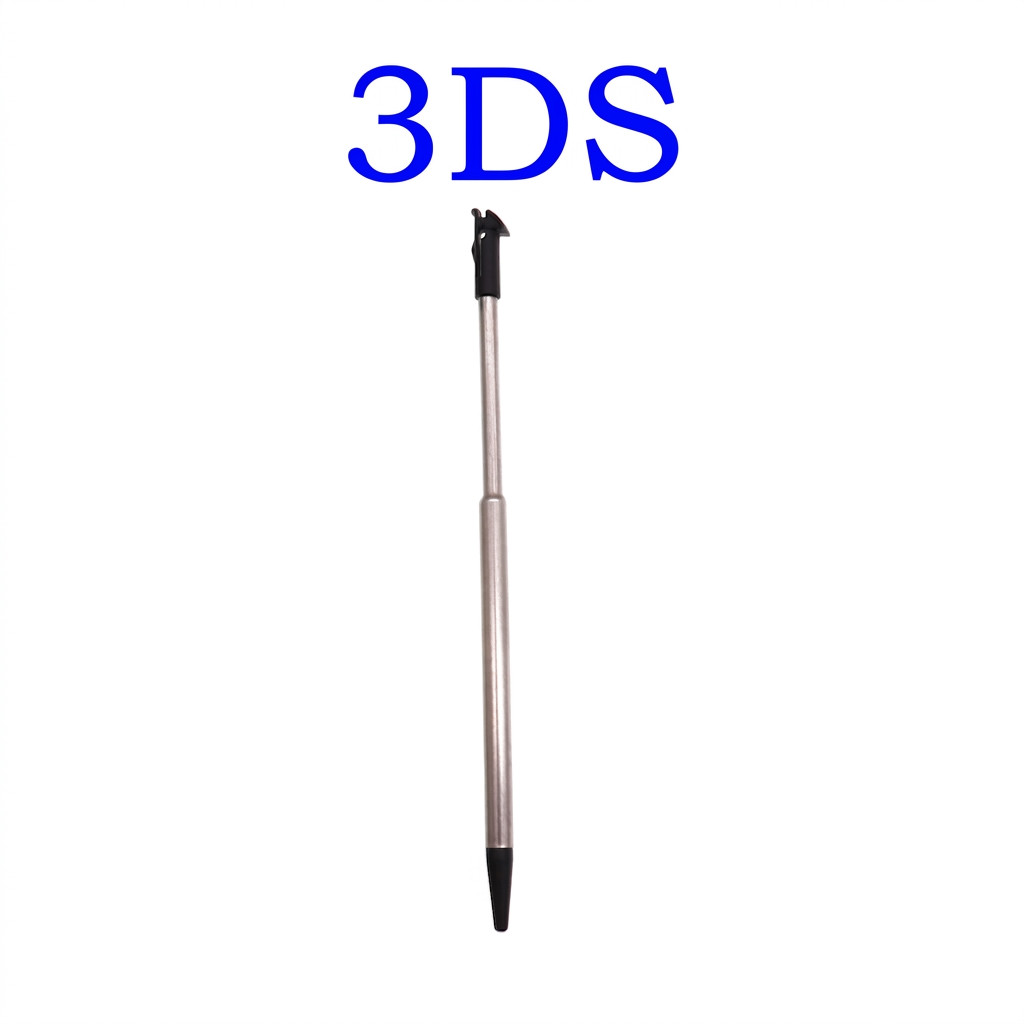 Retractable Metal Stylus Touch Pen Replacement for Nintendo 3DS Black Accessory