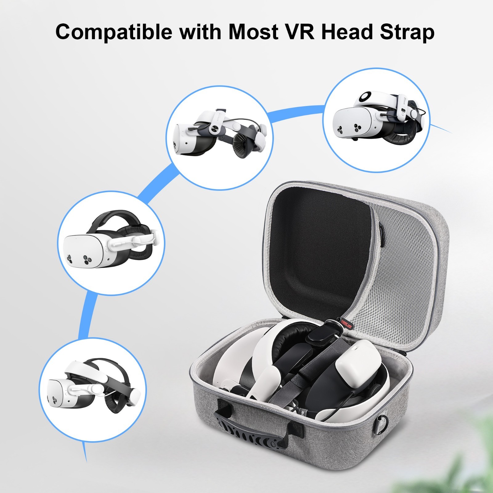 Hard Shell Carrying Case for Meta Quest 3/Quest 3S Large Capacity Storage Bag