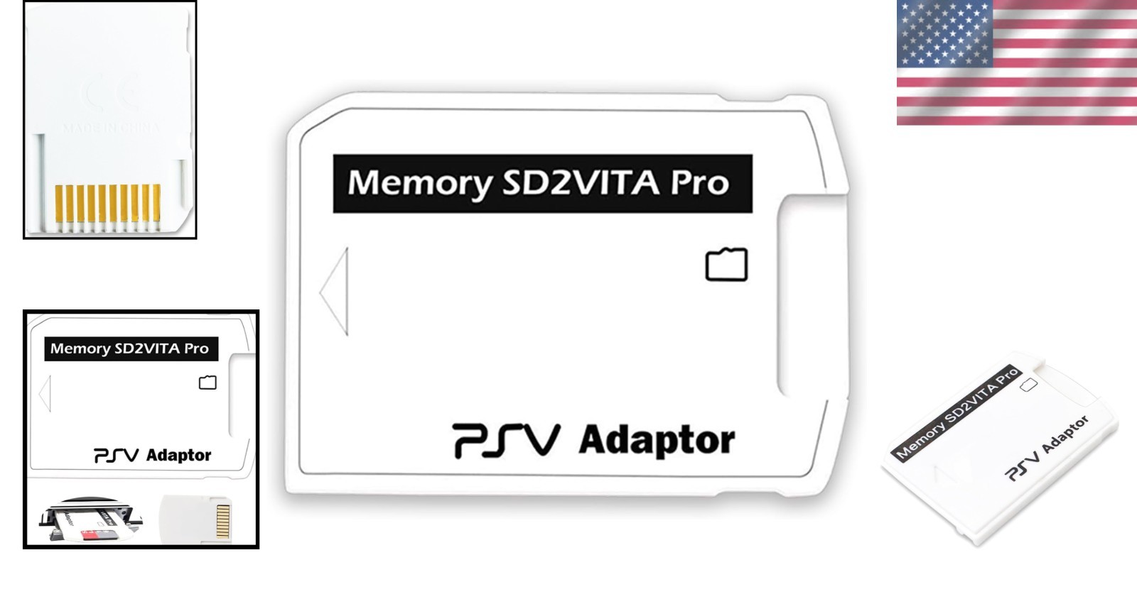 SD2Vita Game Memory Card Adapter V6.0 – Compatible with Micro SD Up to 256GB