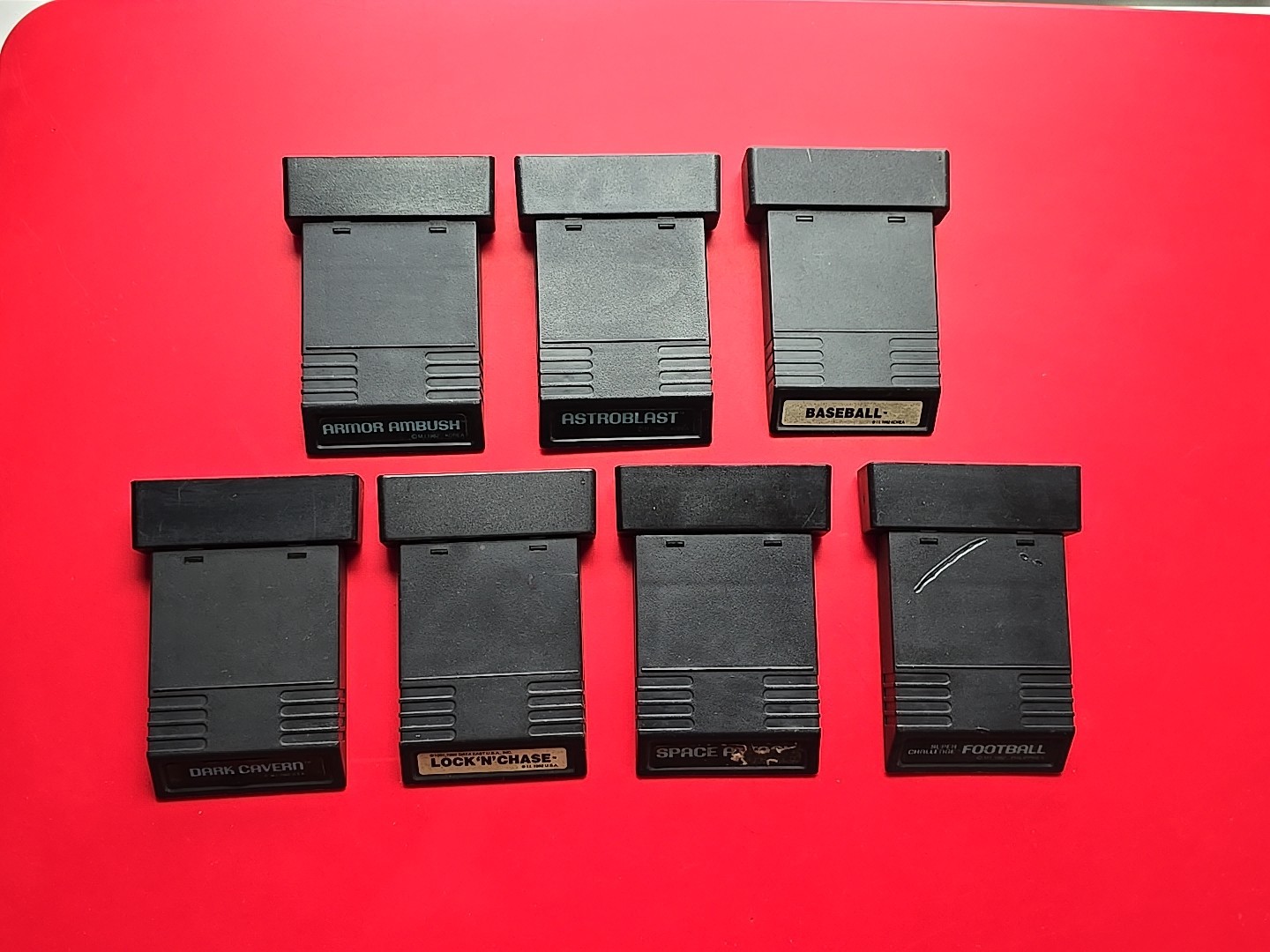 Astroblast Armor Ambush Space Attack Atari 2600 7800 Lot 7 Vintage Mattel Games