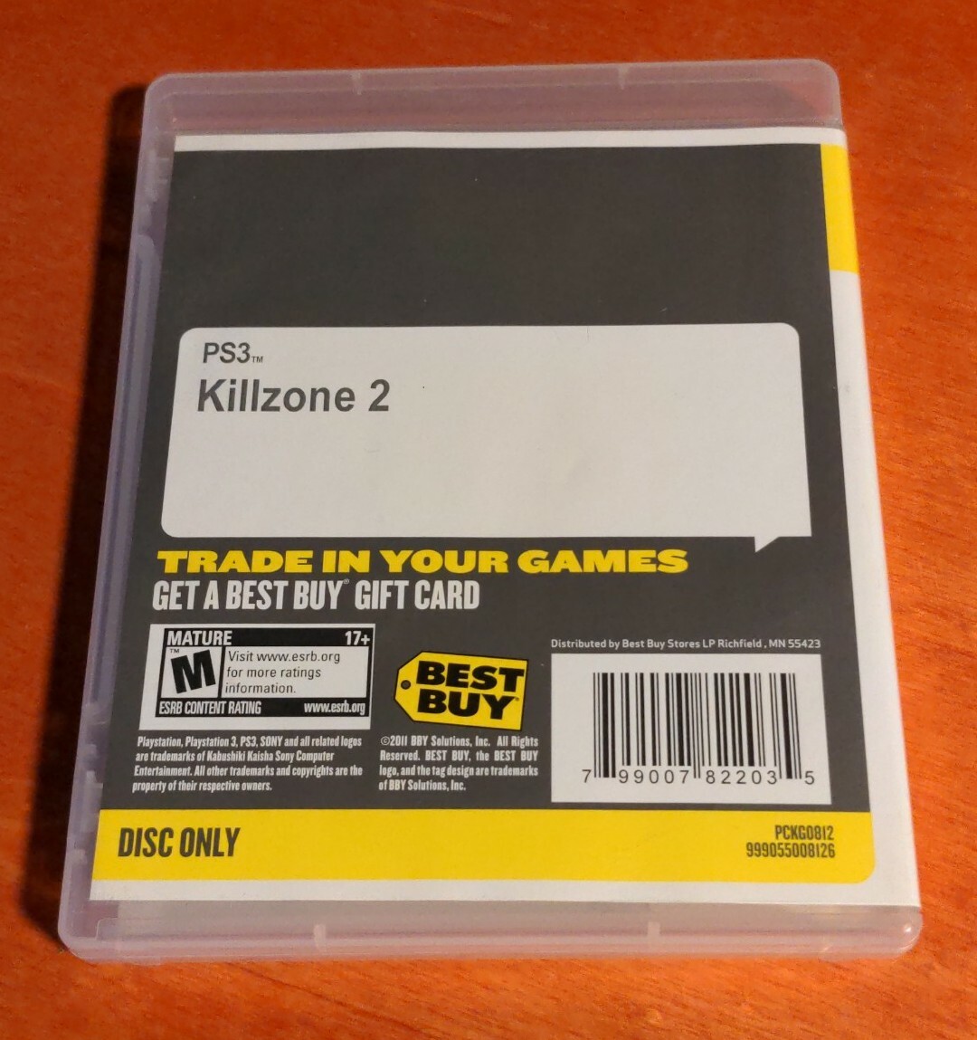 Killzone 2 Sony PlayStation 3 PS3 SCEA Havok Guerrilla Dolby Digital Mature