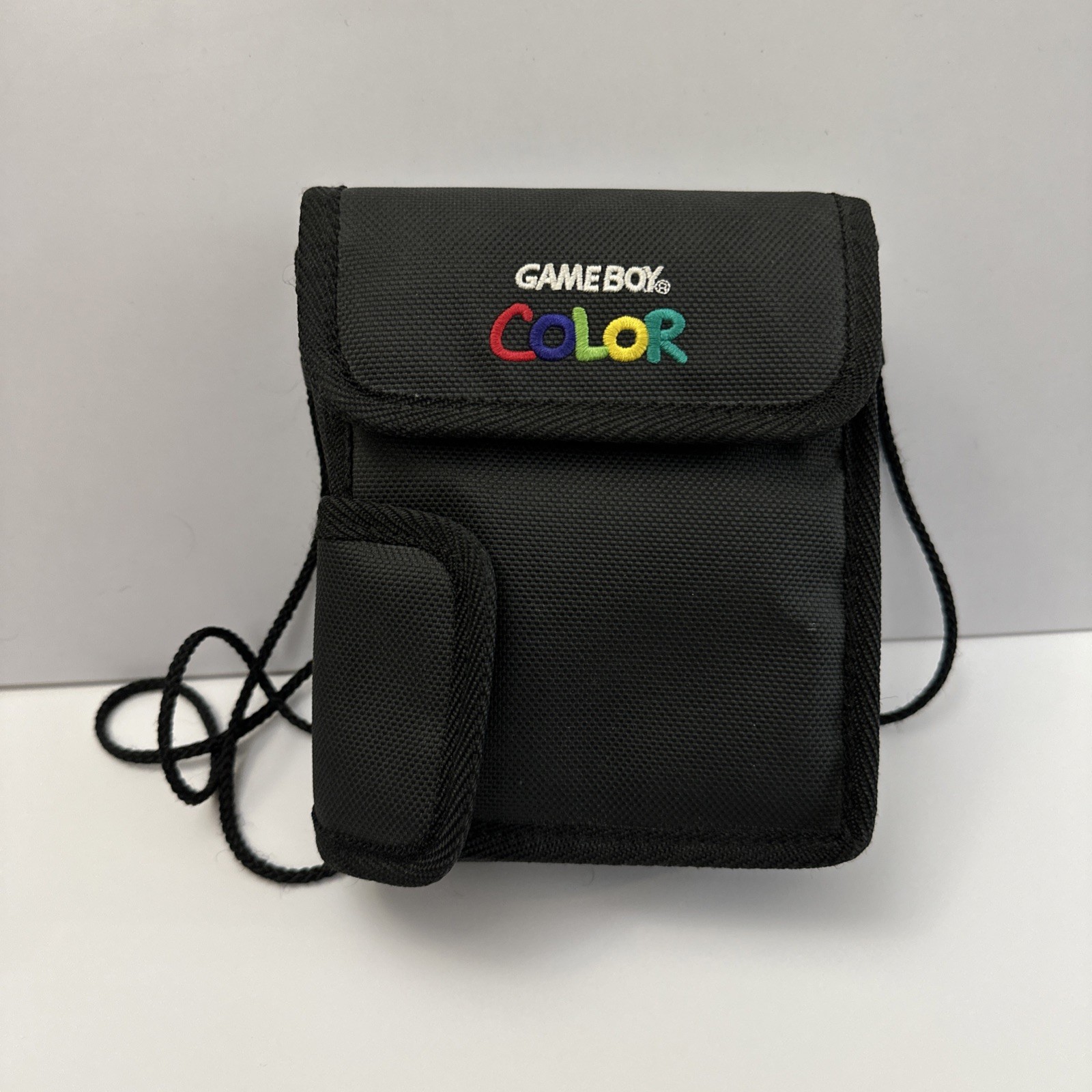 Nintendo Game Boy Color Carrying Case Black Travel Bag, Authentic Vintage