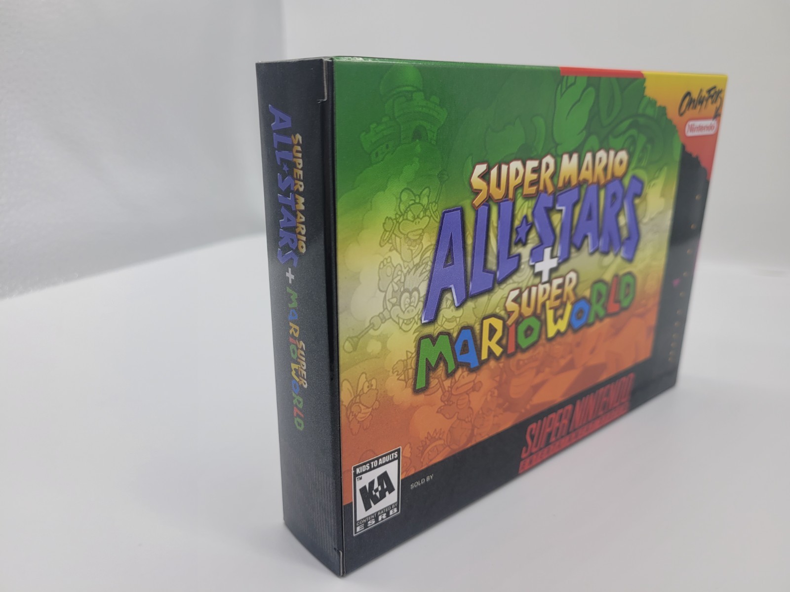 SUPER MARIO ALL STARS SUPER MARIO WORLD SUPER SNES BOX ONLY REPLACEMNT BOX+CASE