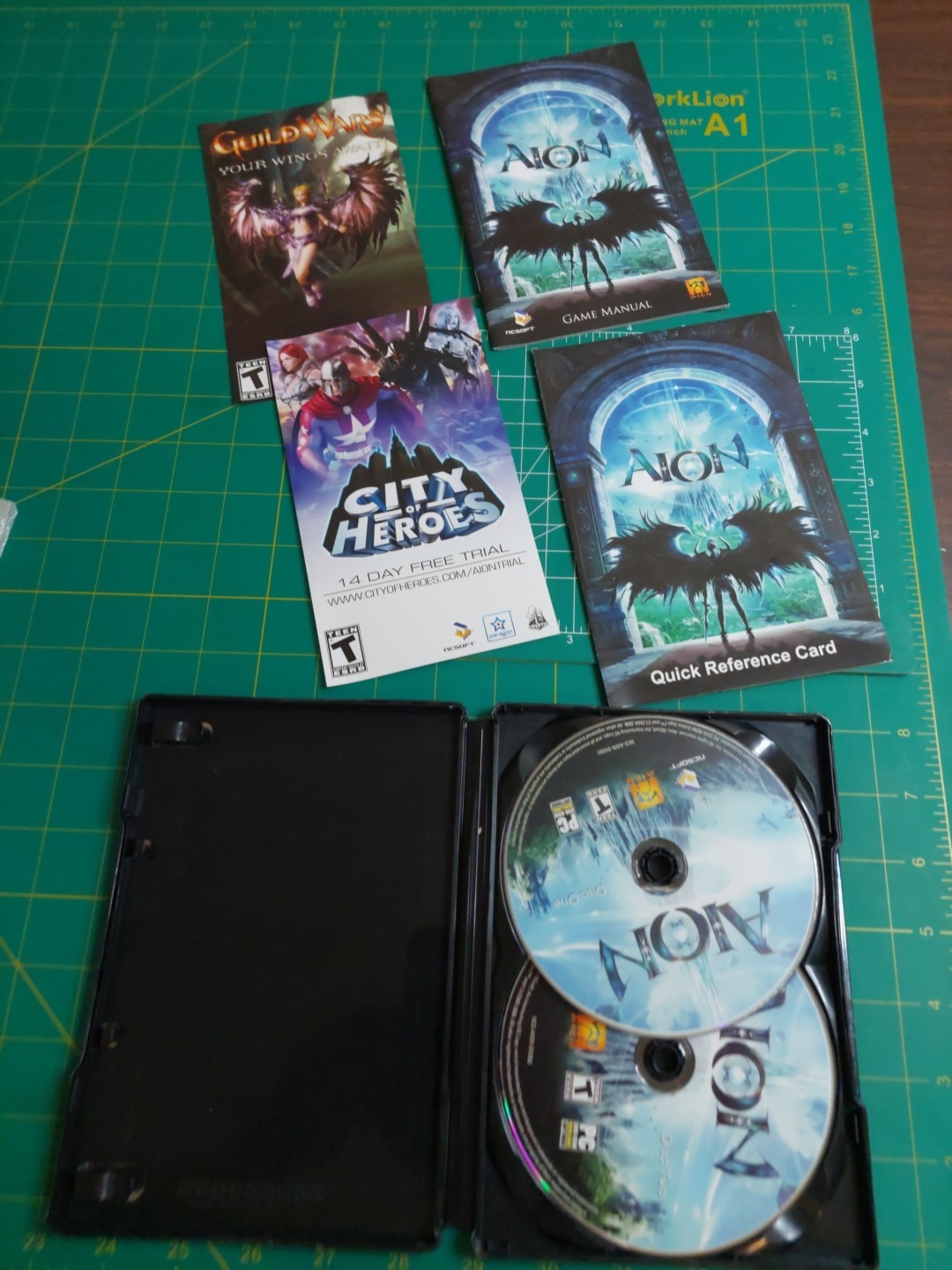 Aion PC- DVD Rom Game Metal Case Version Steel Book Edition (2009) Complete