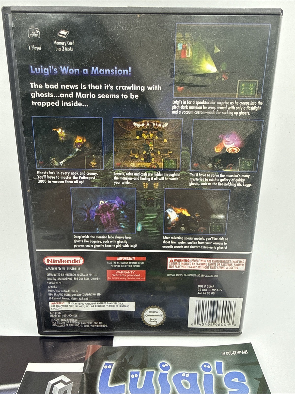 Luigi’s Mansion Nintendo GameCube Complete With Manual RARE GEM! TRACKED POST