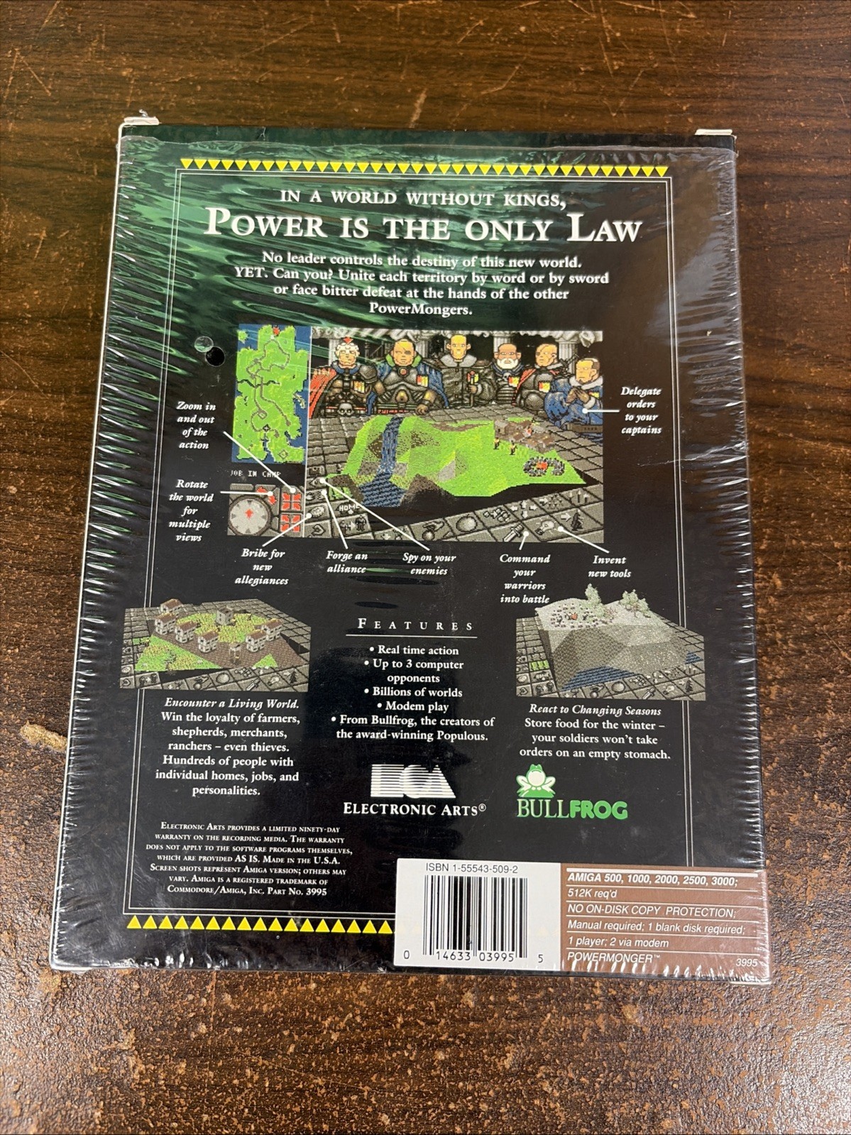 Powermonger – Commodore Amiga 500, 1000, 2000, 2500, 3000 CIB PC Game