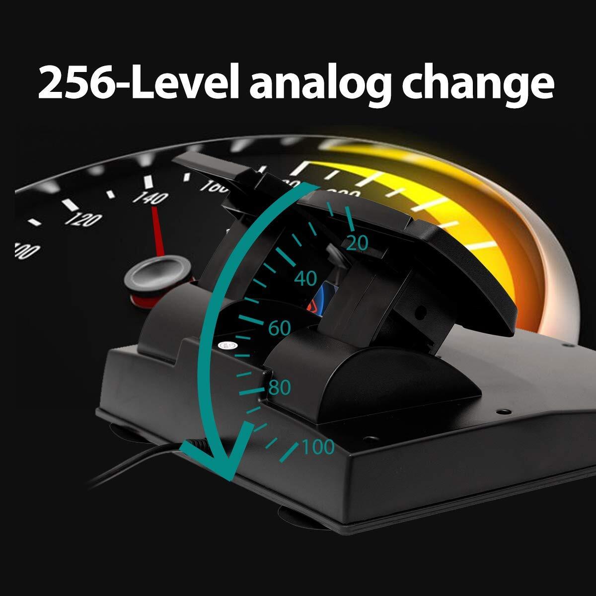 DOYO Pro Universal Vibration Gaming Steering Wheel with Pedals 270°