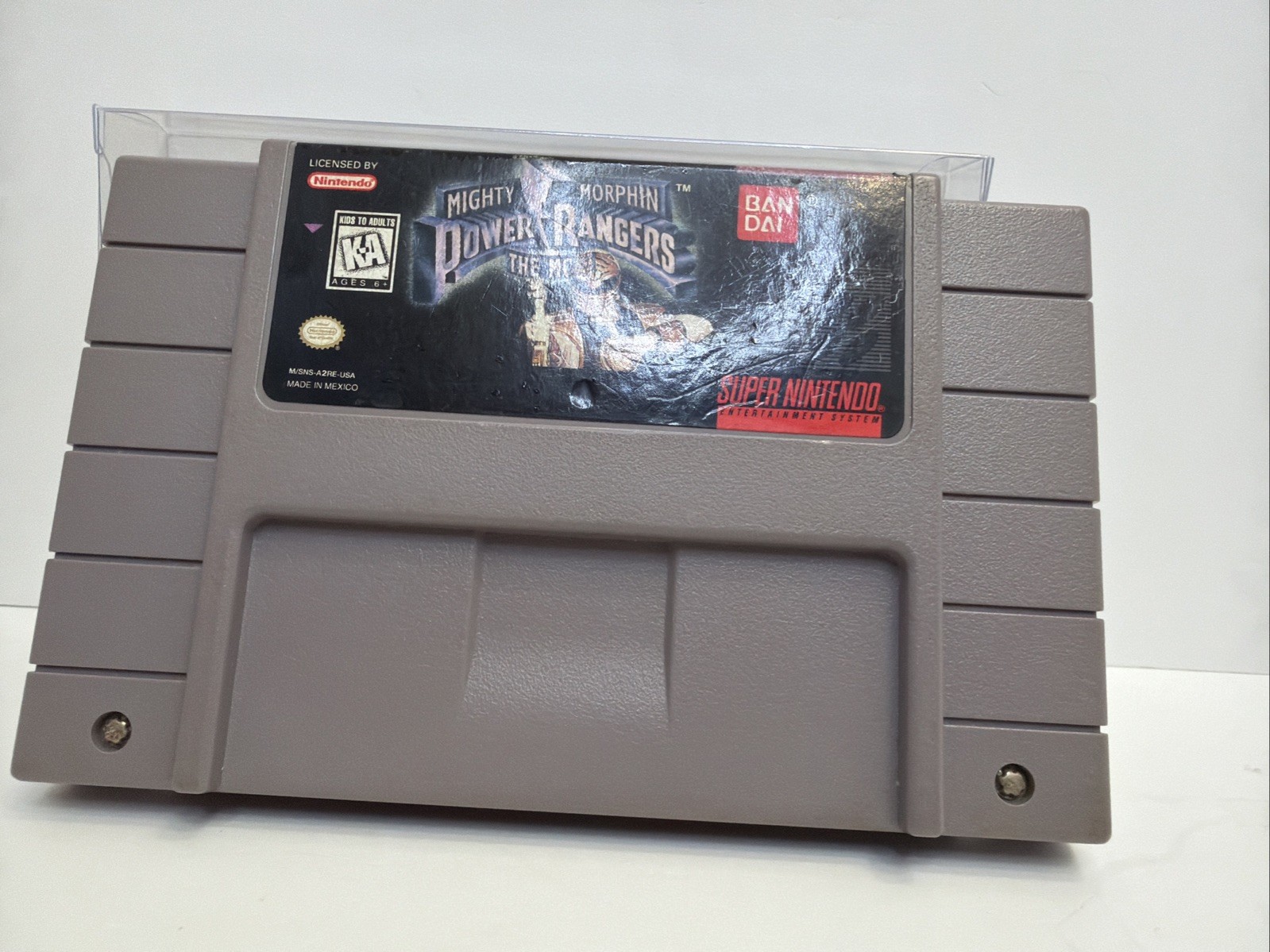 Mighty Morphin Power Rangers The Movie Super Nintendo Game SNES Authentic Clean
