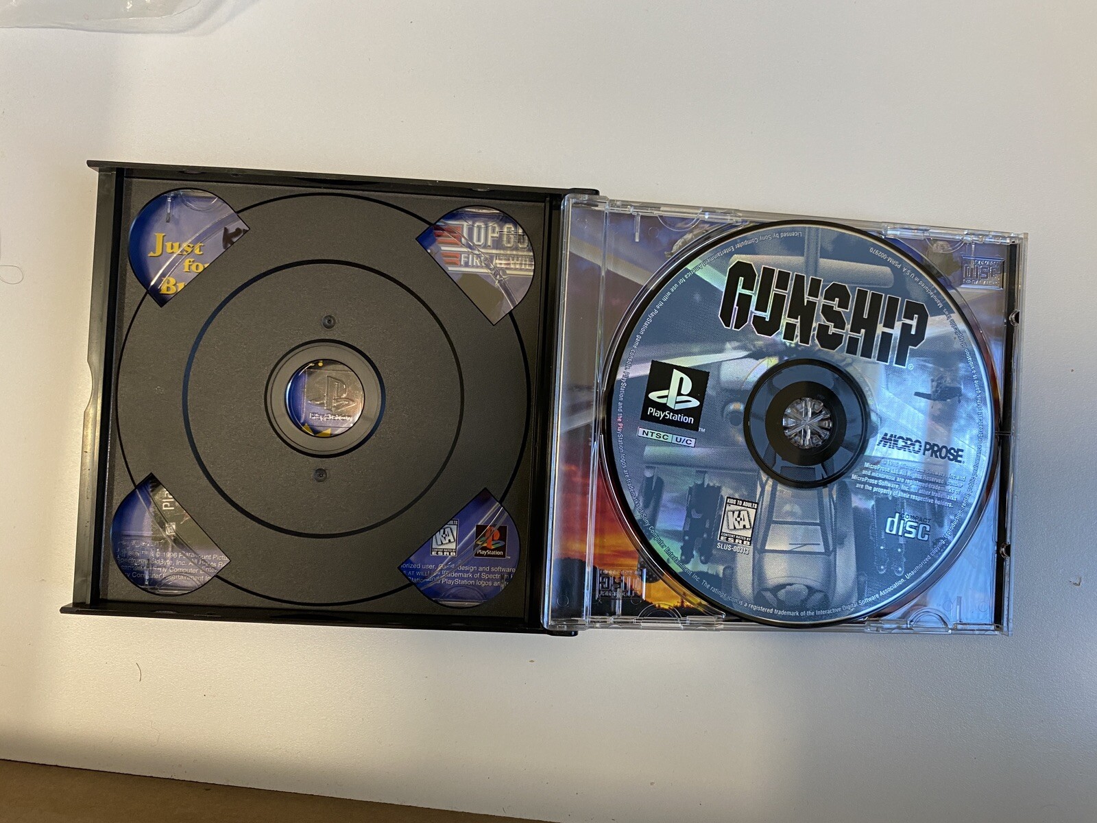 Gunship PlayStation 1, 1996. No manual. Tested, works.