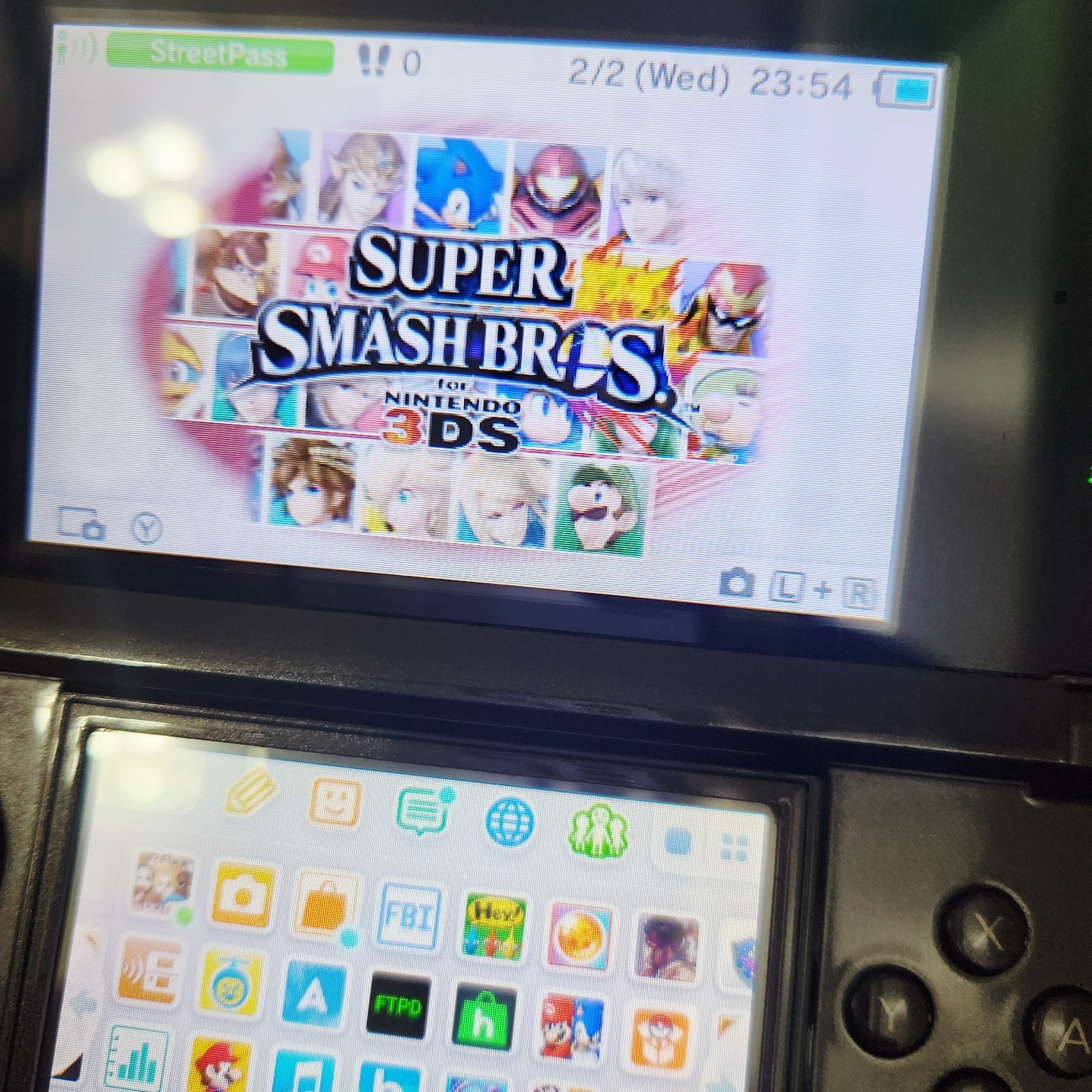 3DS Cosmo Black Handheld System CTR-001 W/GAMES – TESTED