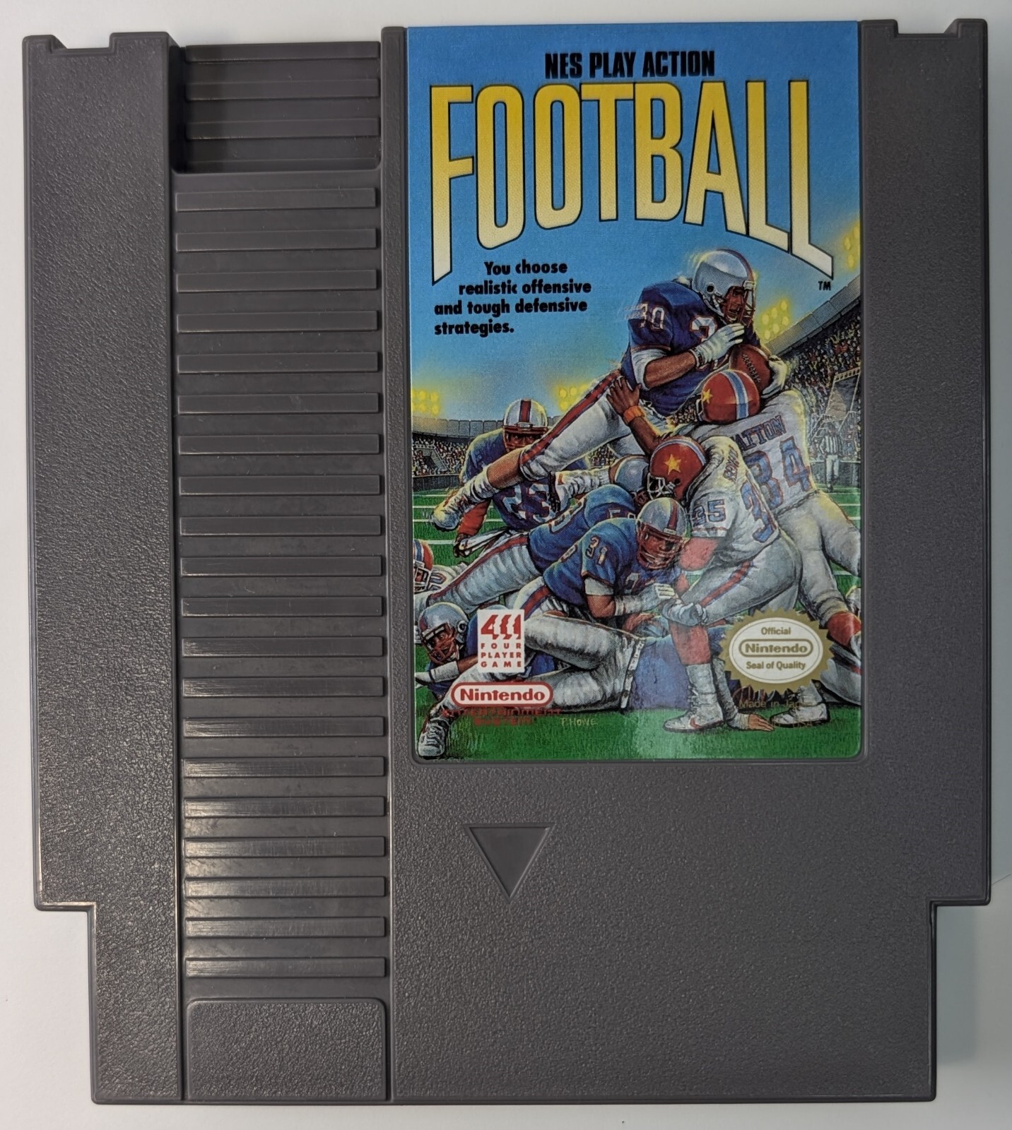 NES Play Action Football Nintendo Entertainment System Cleaned & Tested Working