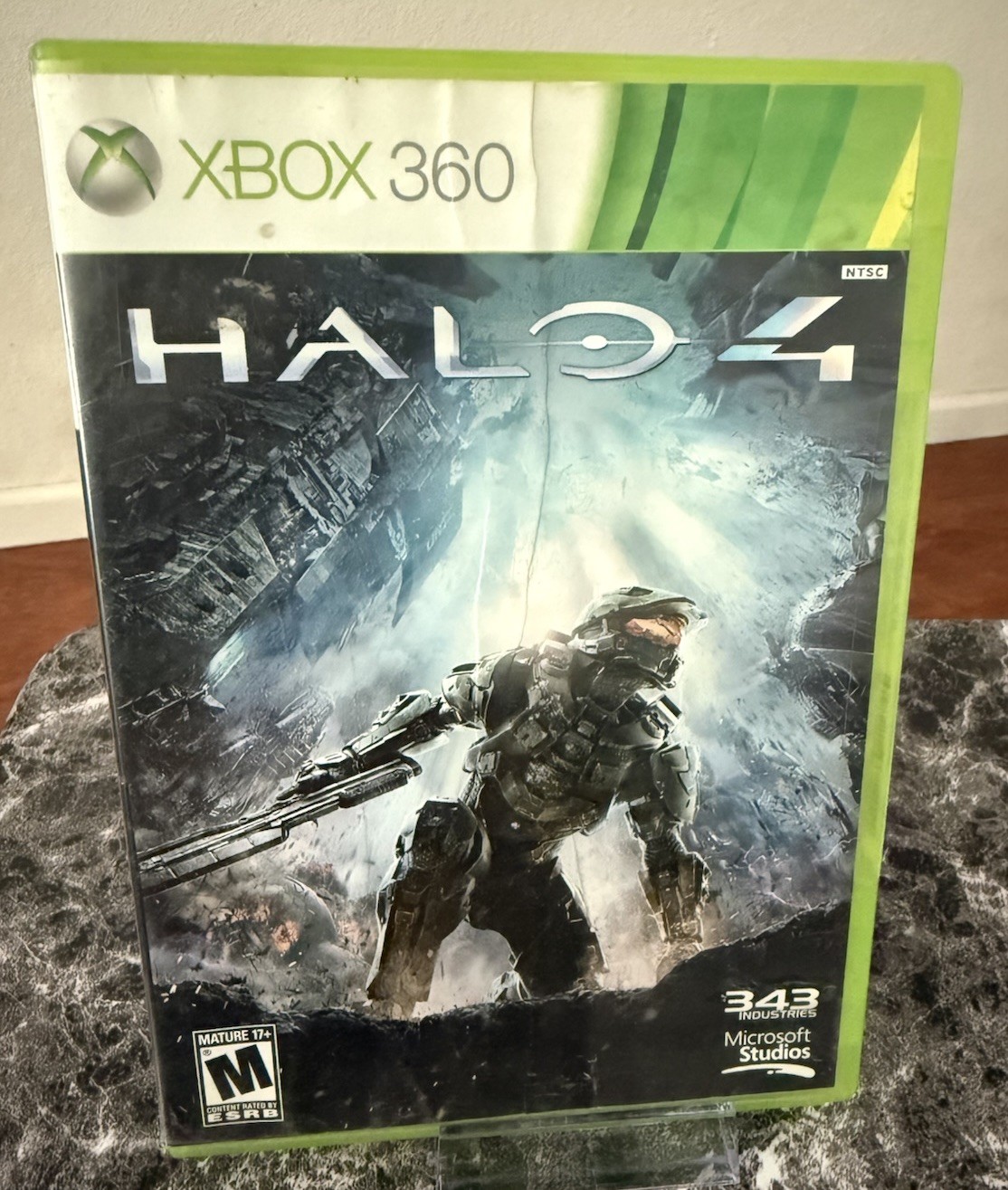 Halo 4 Xbox 360 Complete 2 Disc Set CIB Case Manual HND-00040 NTSC Microsoft 343
