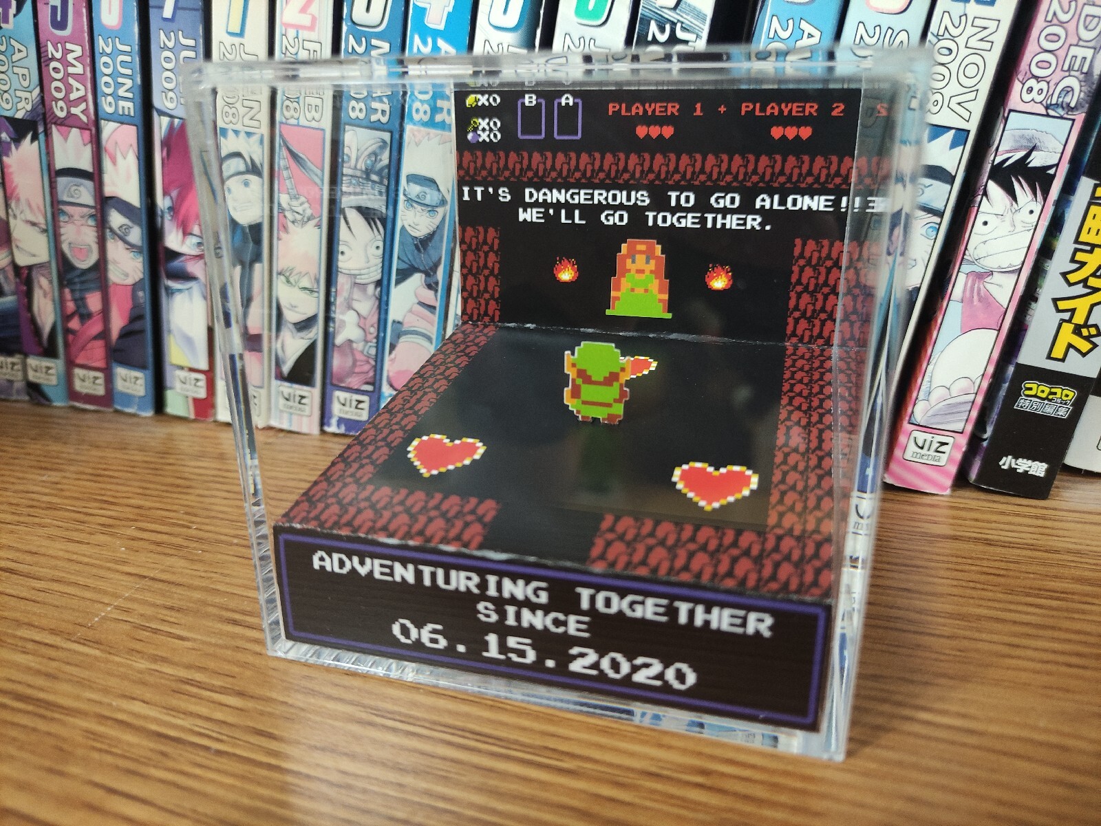The Legend of Zelda Anniversary, CUSTOMIZABLE Handmade Diorama-Retro Cube-Fanart