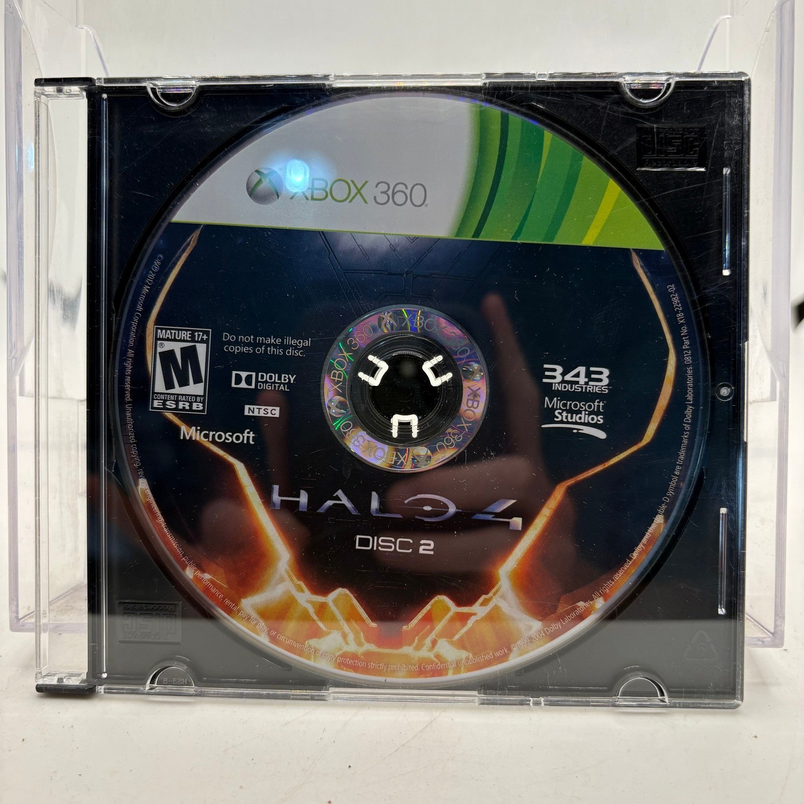 Halo 4 Disc 2 Xbox 360 Microsoft 343 Industries Replacement Game Disc M Rated