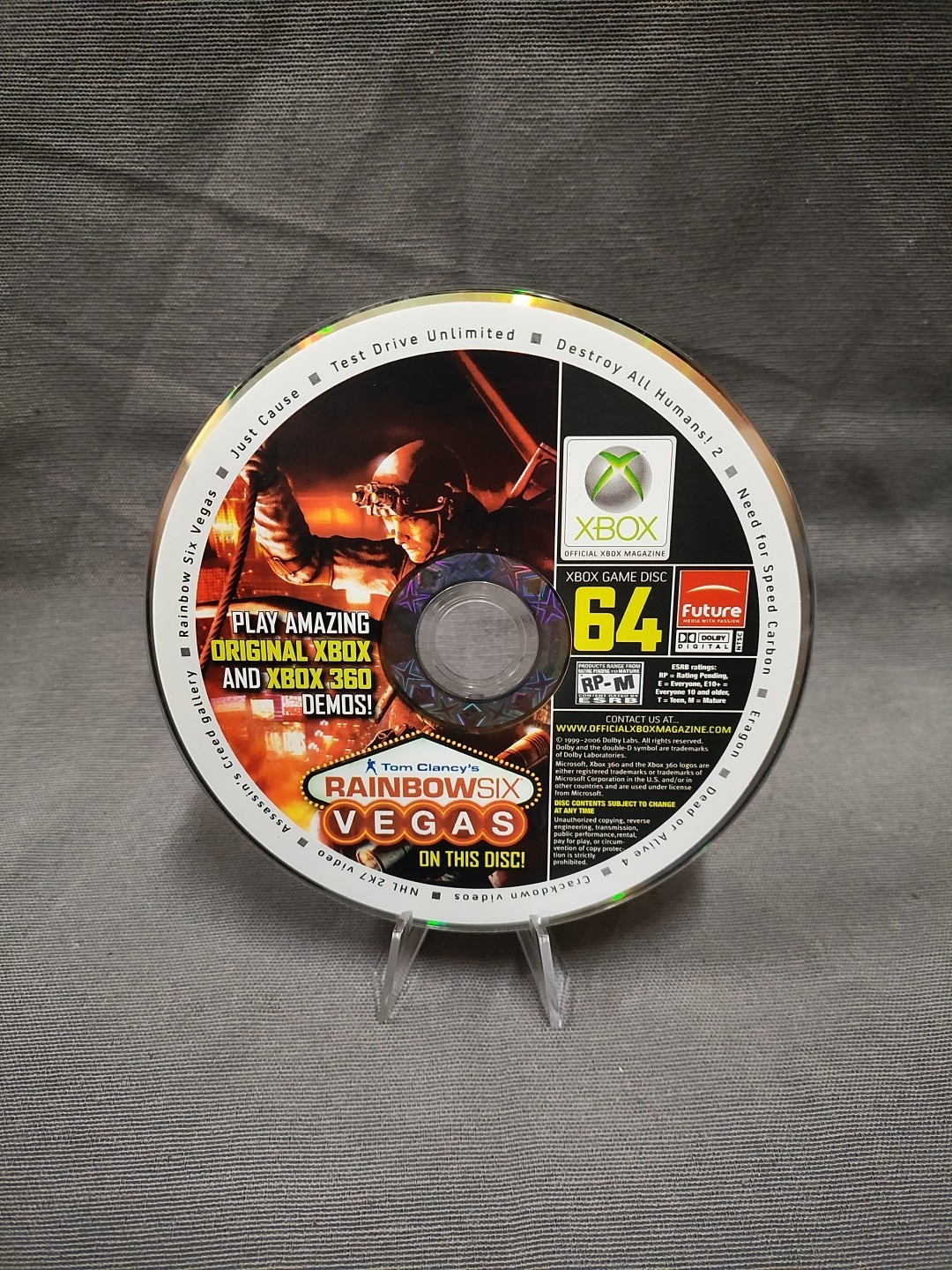 Xbix Official Magazine December 2006 #64 Disk Only Tested