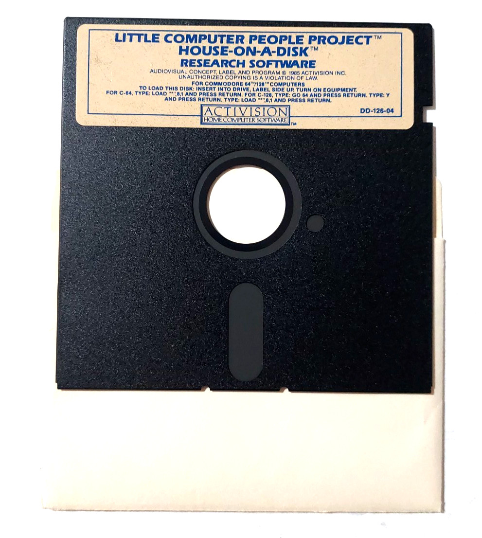 Little Computer People Discovery Kit Commodore 64 Floppy In Box Manual Untested