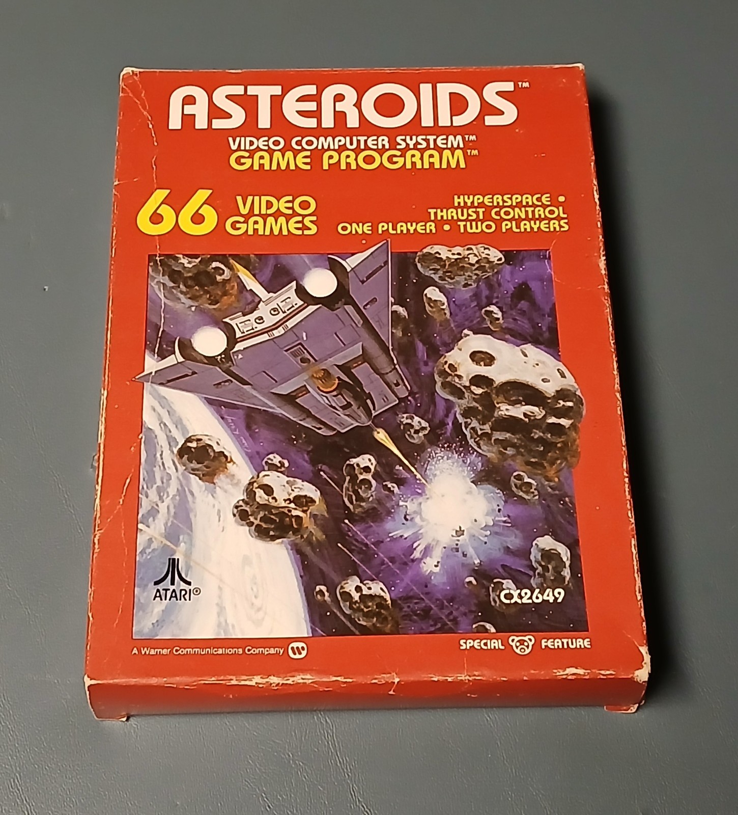 Atari 2600 Asteroids – Complete In Box (CIB) With Manual And Catalog