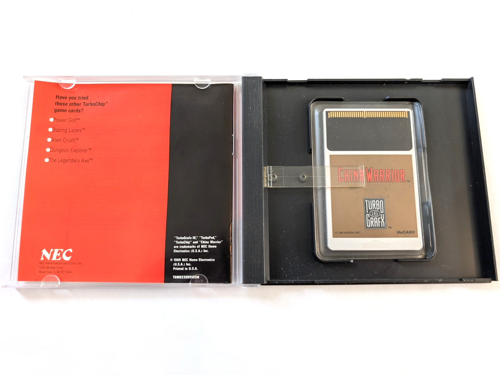 NICE! China Warrior (TurboGrafx-16, 1989) CIB w/Manual & Box Tested!