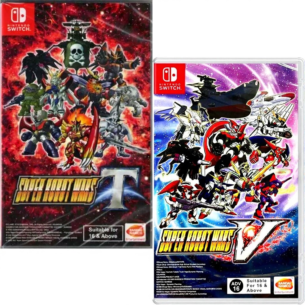 Super Robot Wars T + V Switch Brand New Sealed Bundle [Turn-Based]