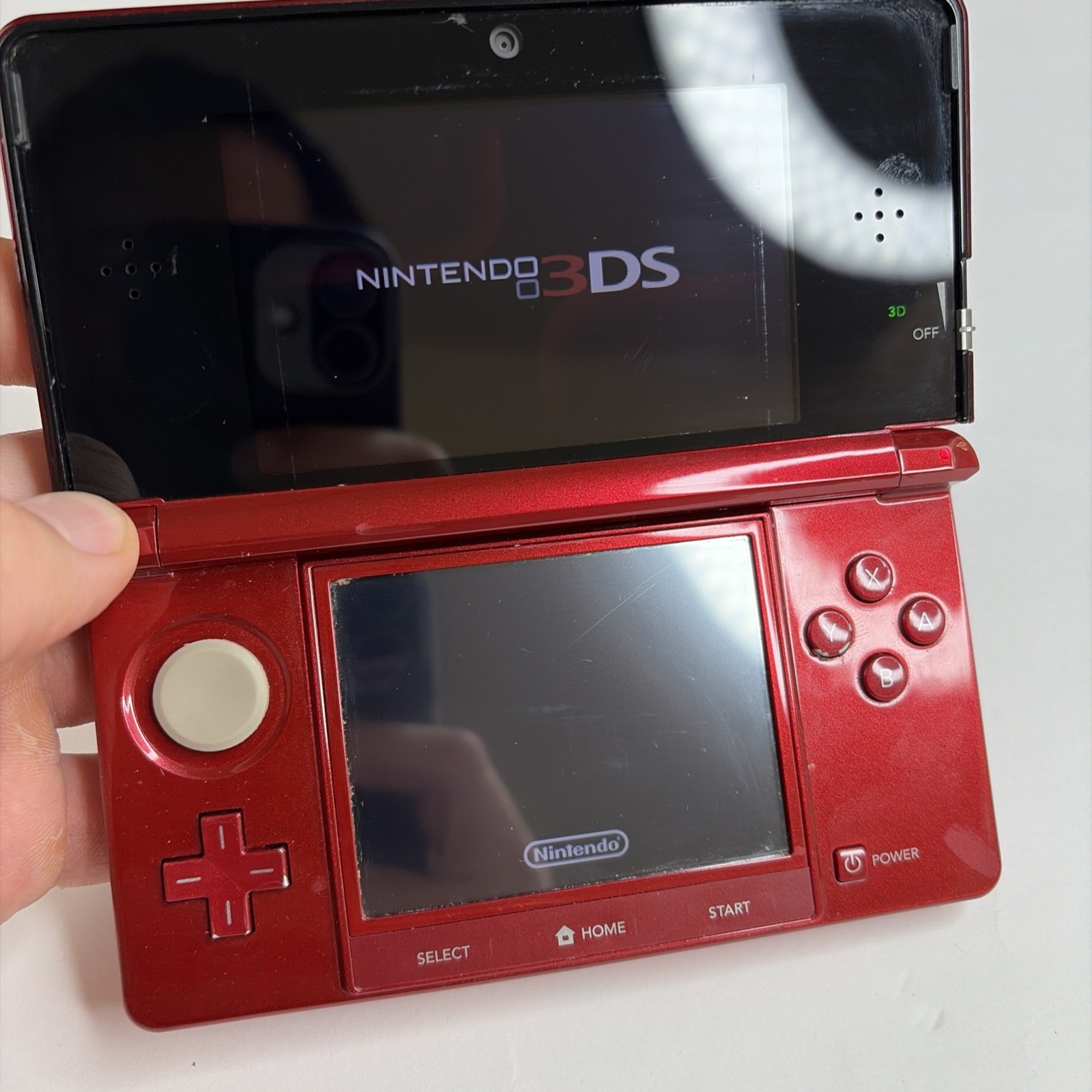 Nintendo 3DS System – Red Region USA, Charger US Model