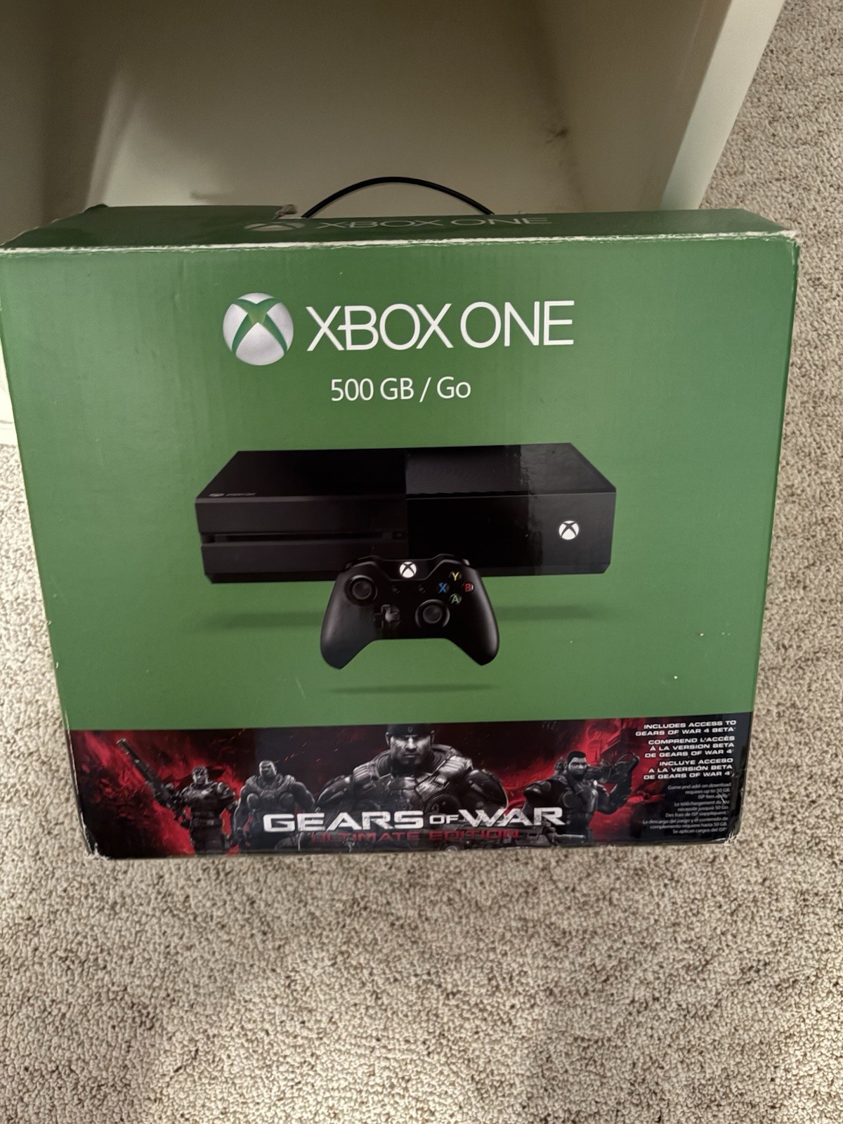 Xbox One 500 GB Black Console With Two Wired Controllers