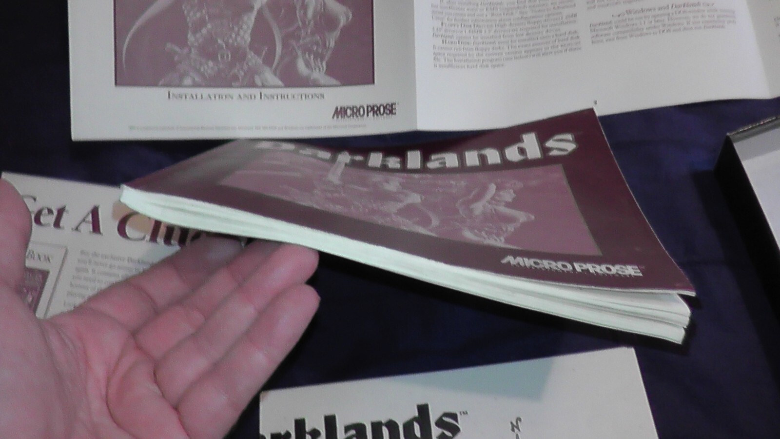 big box PC game Darklands RPG Medieval Germany IBM floppy disks micro prose 1992