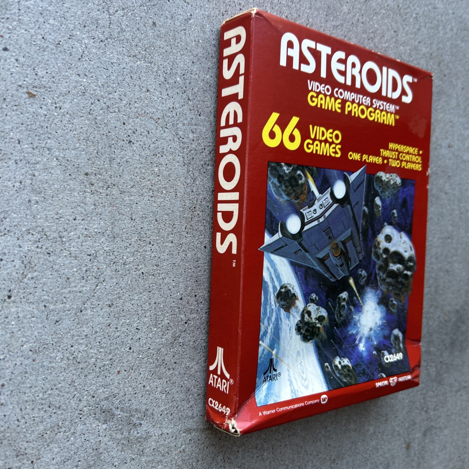 Asteroids Atari 2600 1981 Video Game Cartridge CX2649 NIB