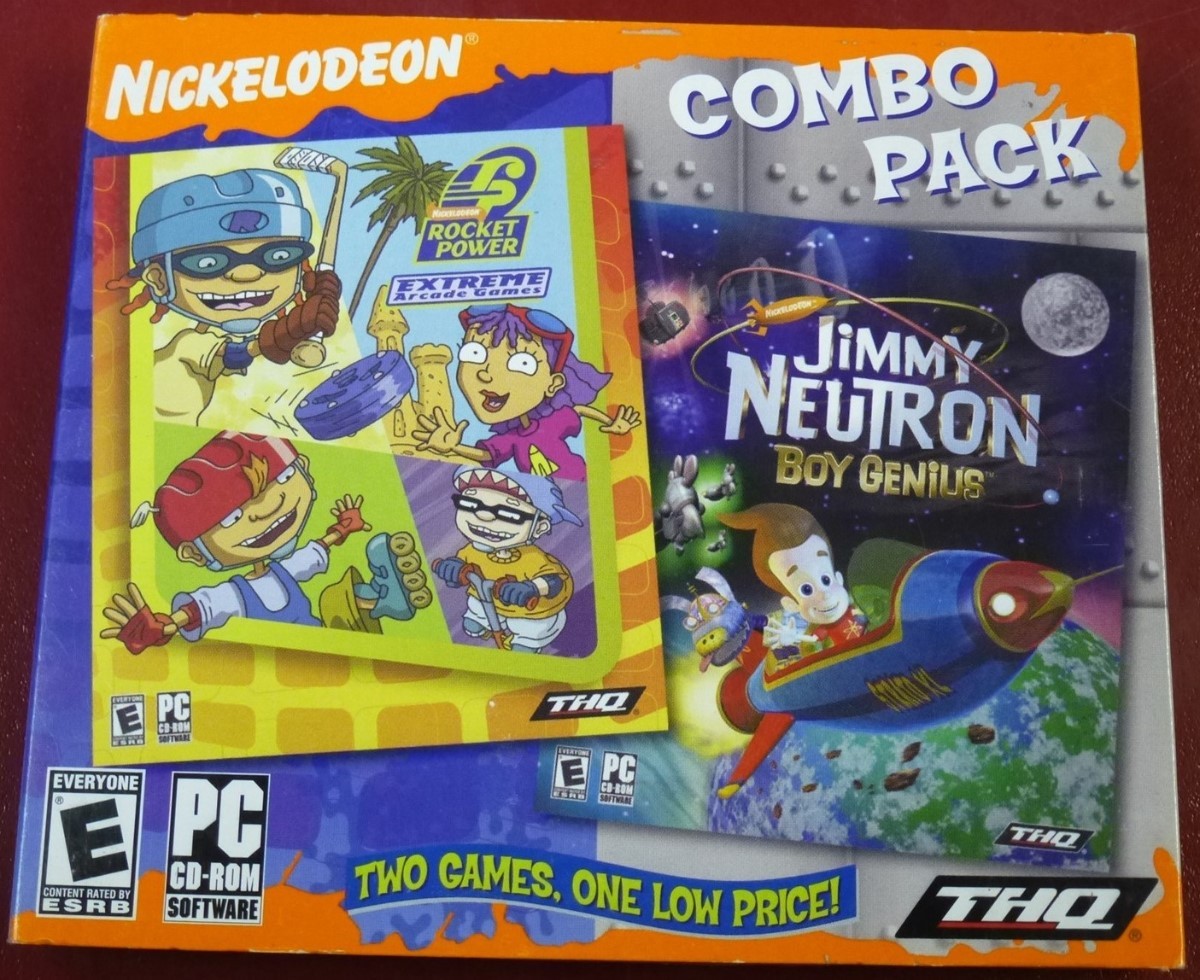 Video Game PC Nickelodeon Jimmy Neutron Boy Genius & Rocket Power Extreme NEW