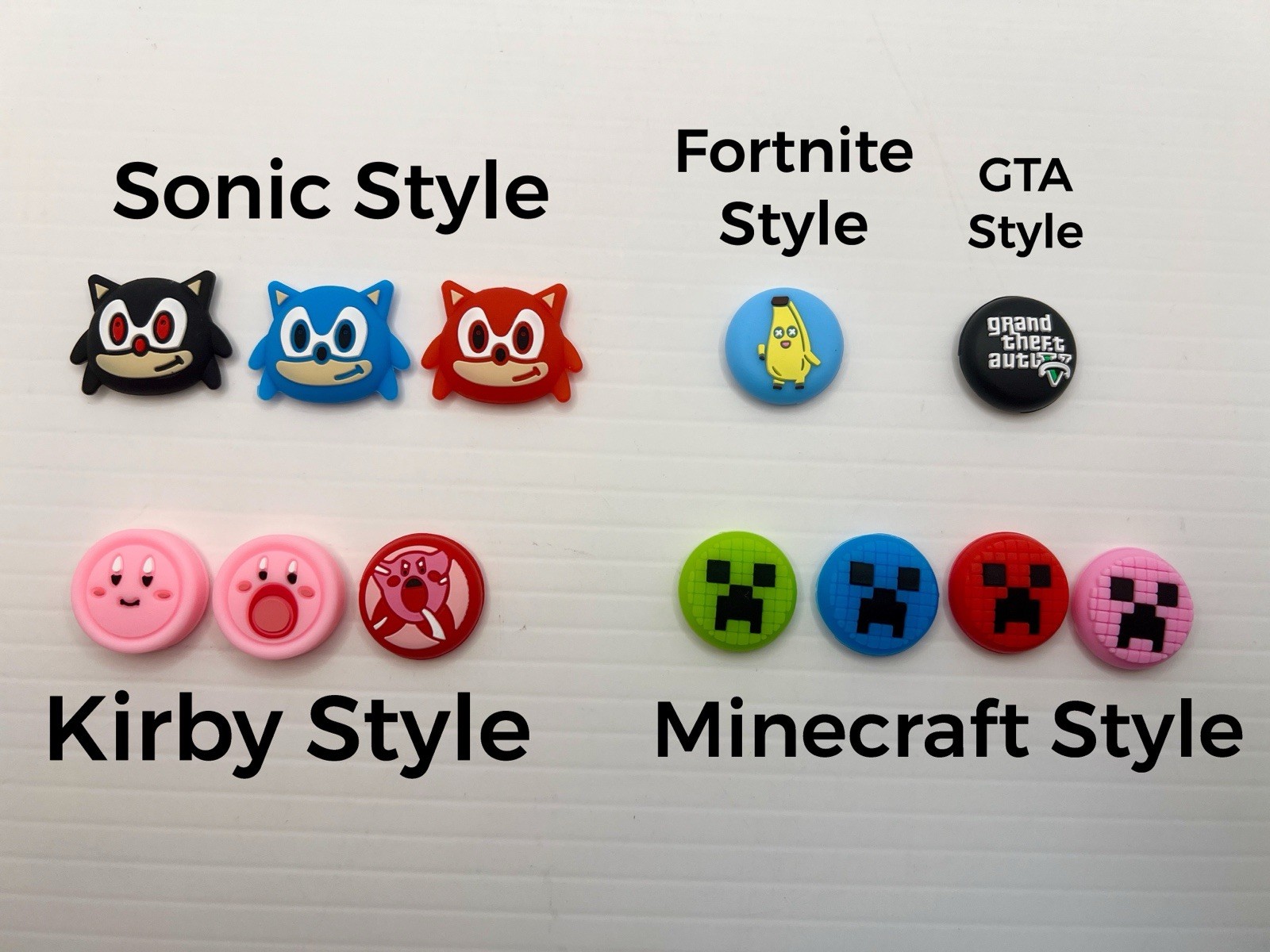 2x Thumb Grip Caps Joystick Covers Switch 2 PS5 PS4 Xbox X/S One- Choose Design!