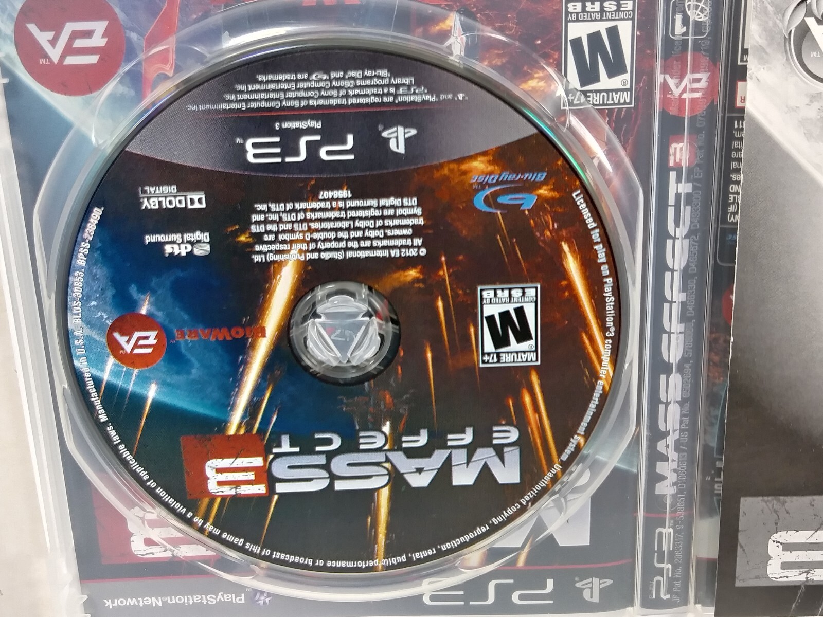 Mass Effect 3 Sony PlayStation 3 2012 Action Role Playing Game Complete CIB