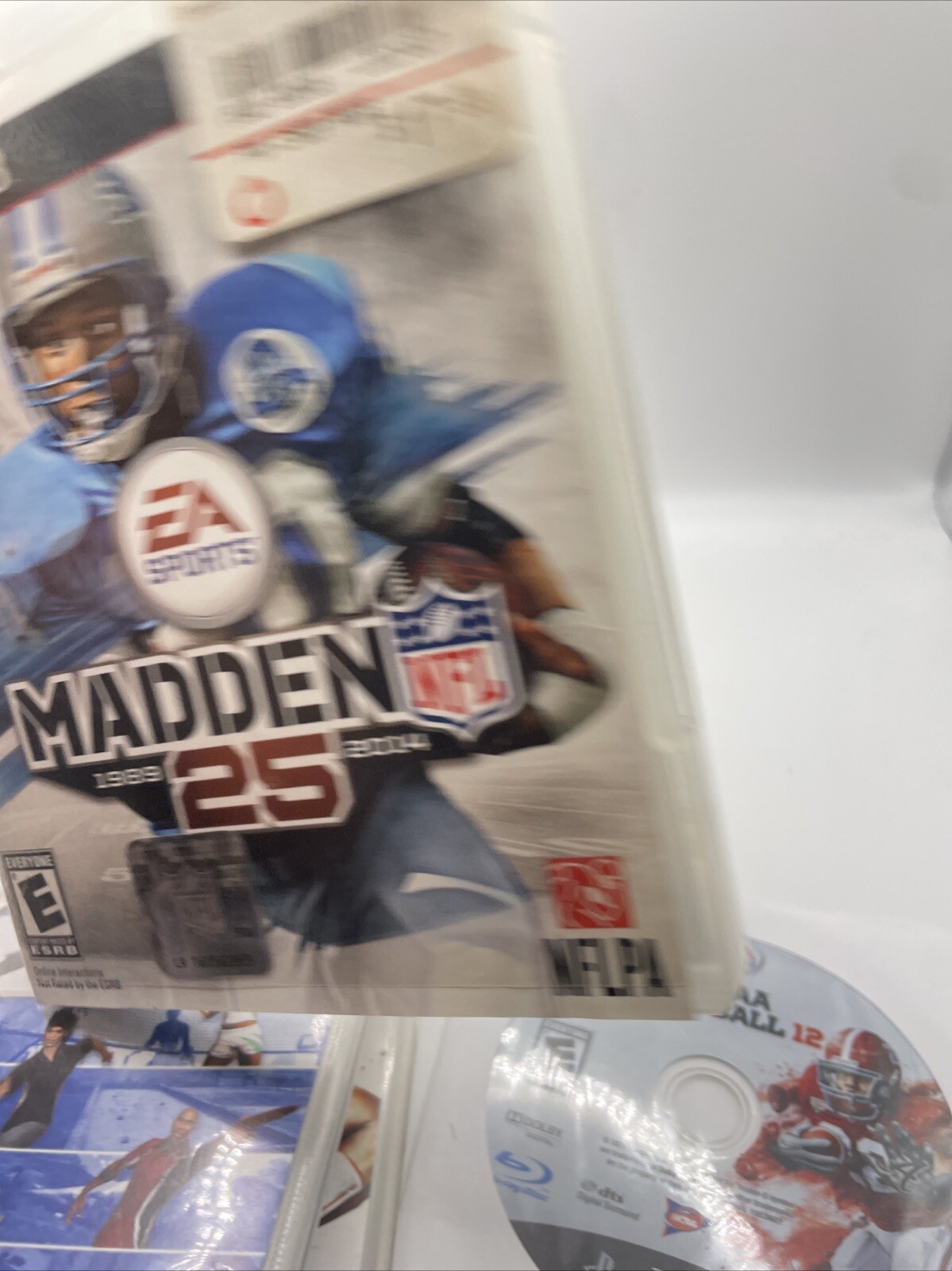 PS3 Lot Of 6- Madden 12,25/NCAA Football 10,12/Brazil Soccer 2014 & Sports Champ