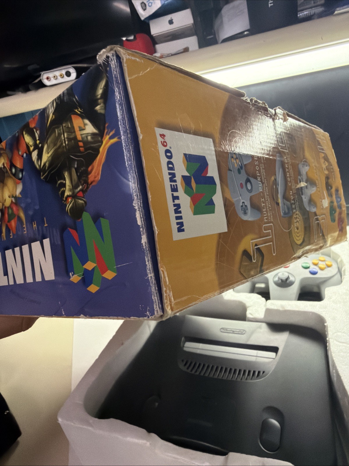 1996 Nintendo 64 Launch Edition Console Complete in Box With Expansion Pack CIB