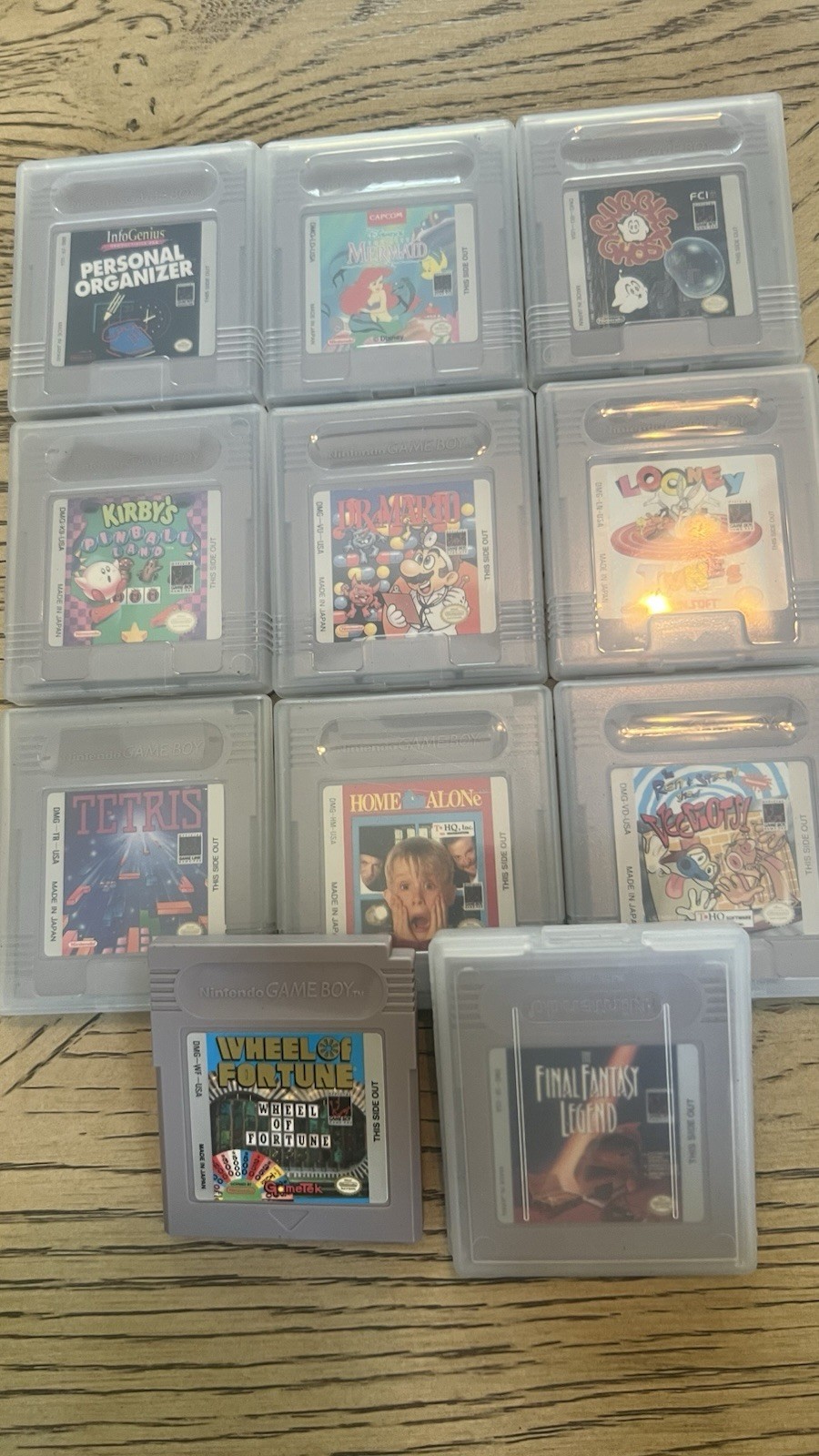 Nintendo GAMEBOY DMG-01 With 11 Games And Instructions