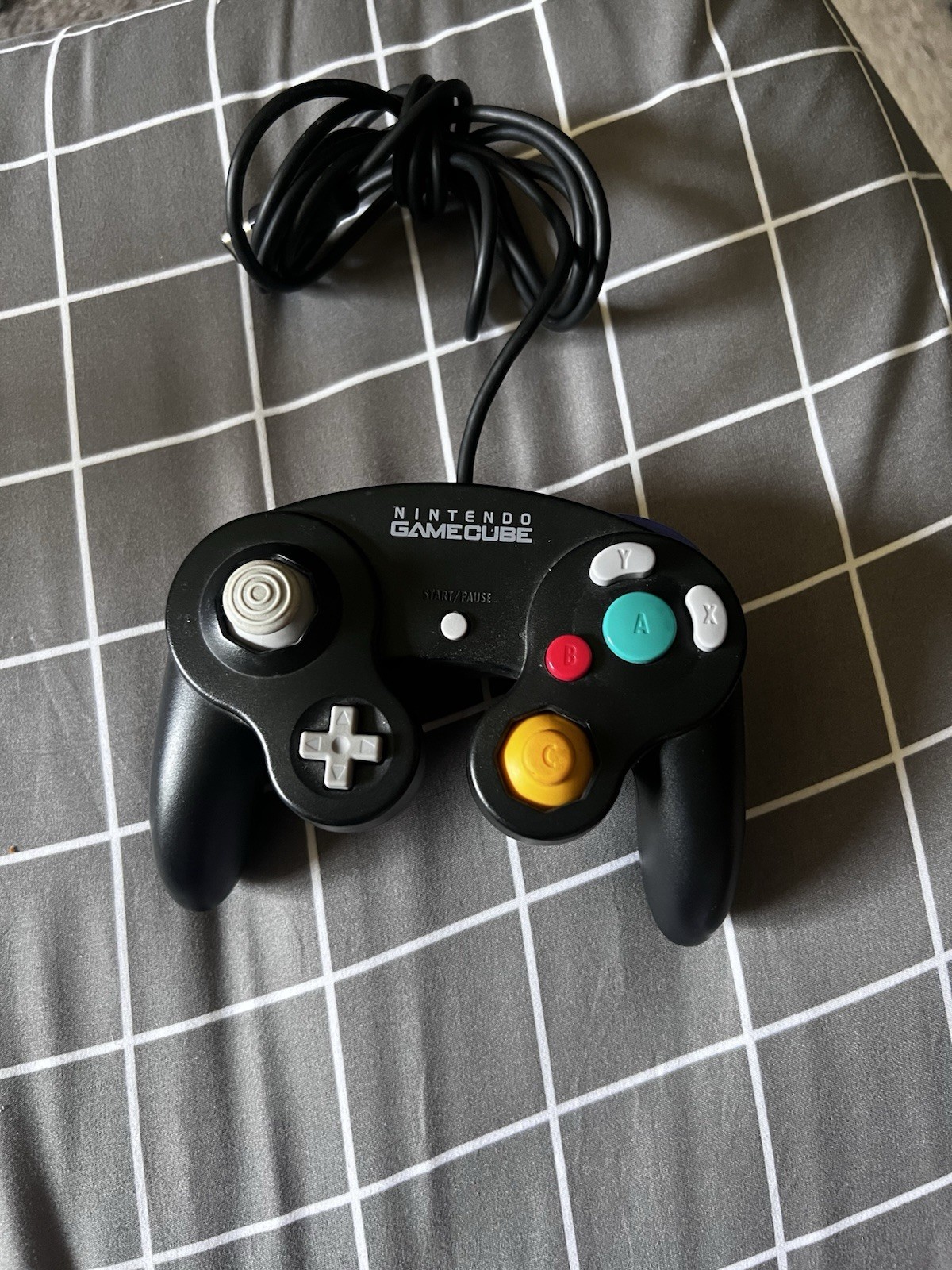 Nintendo GameCube Controller Black, Official NEVER TESTEX