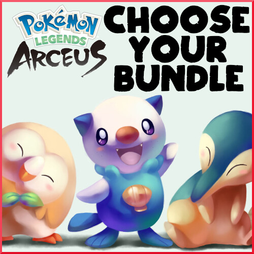 Choose Your Bundle Pokemon Legends Arceus Shiny Alpha Max Effort Levels GVs PLA