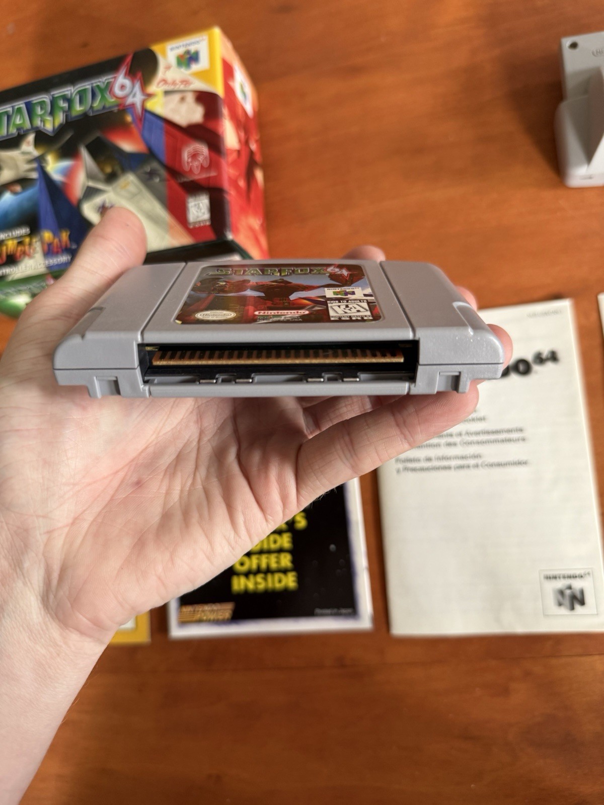 StarFox 64 (Nintendo 64 N64) Excellent Cond CIB Complete w/ Inserts & Rumble Pak
