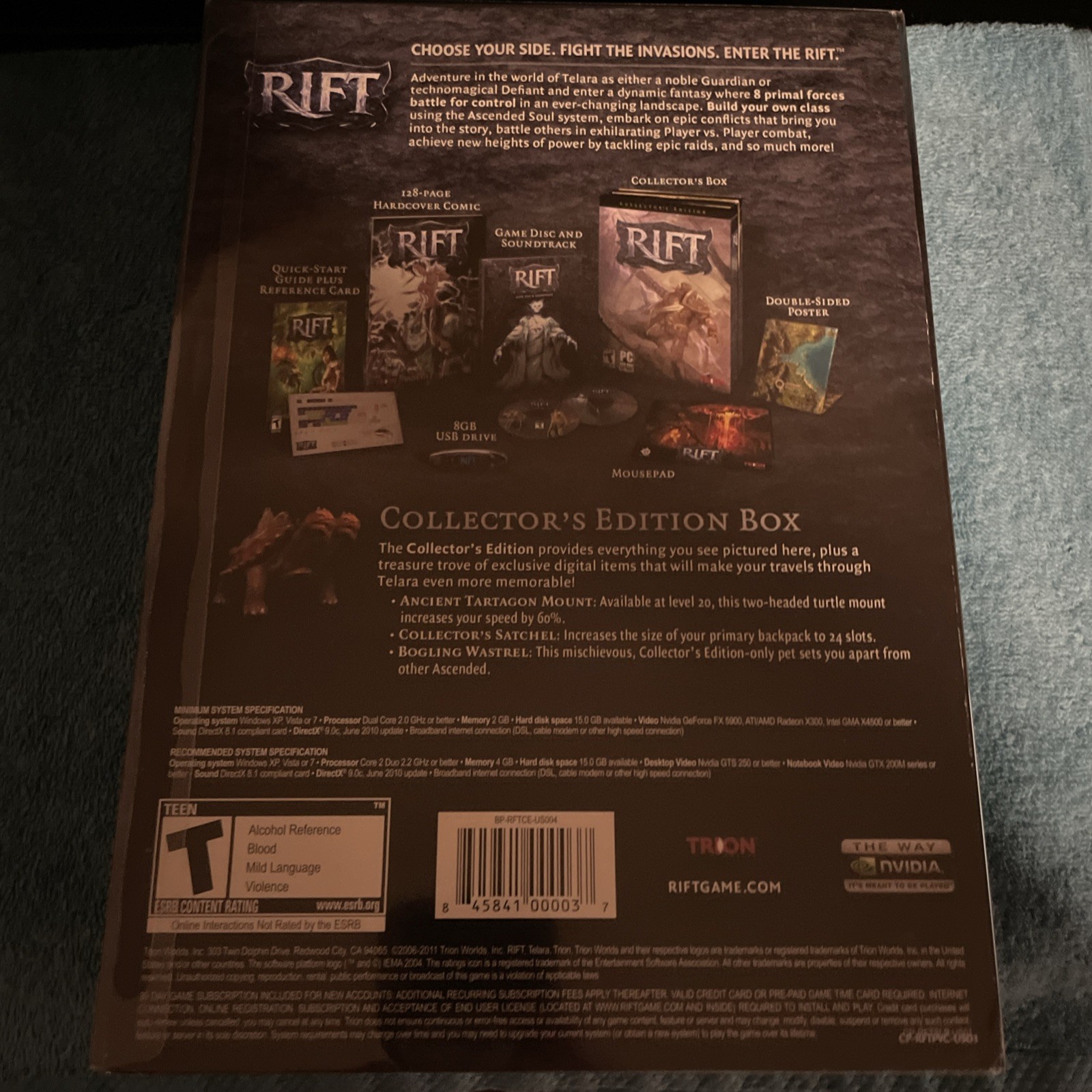 Rift: Collector’s Edition (PC, 2011) Trion – Open Box