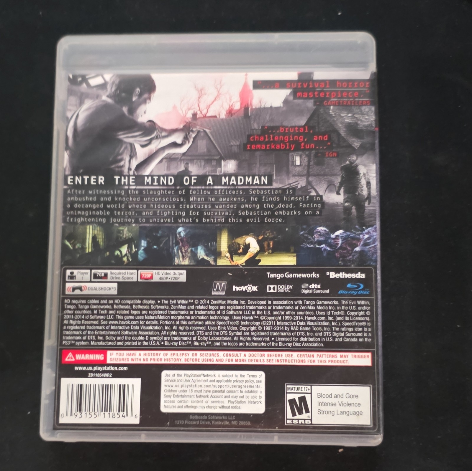 Sony PlayStation 3 Horror Collection, Doom,Resident Evil, Dead Space Evil Within