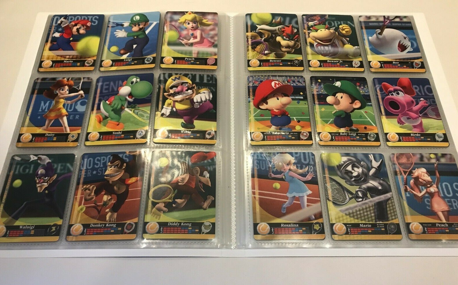 Complete Set ALL 90 Mario Sports Superstars Amiibo Cards Album USA Version