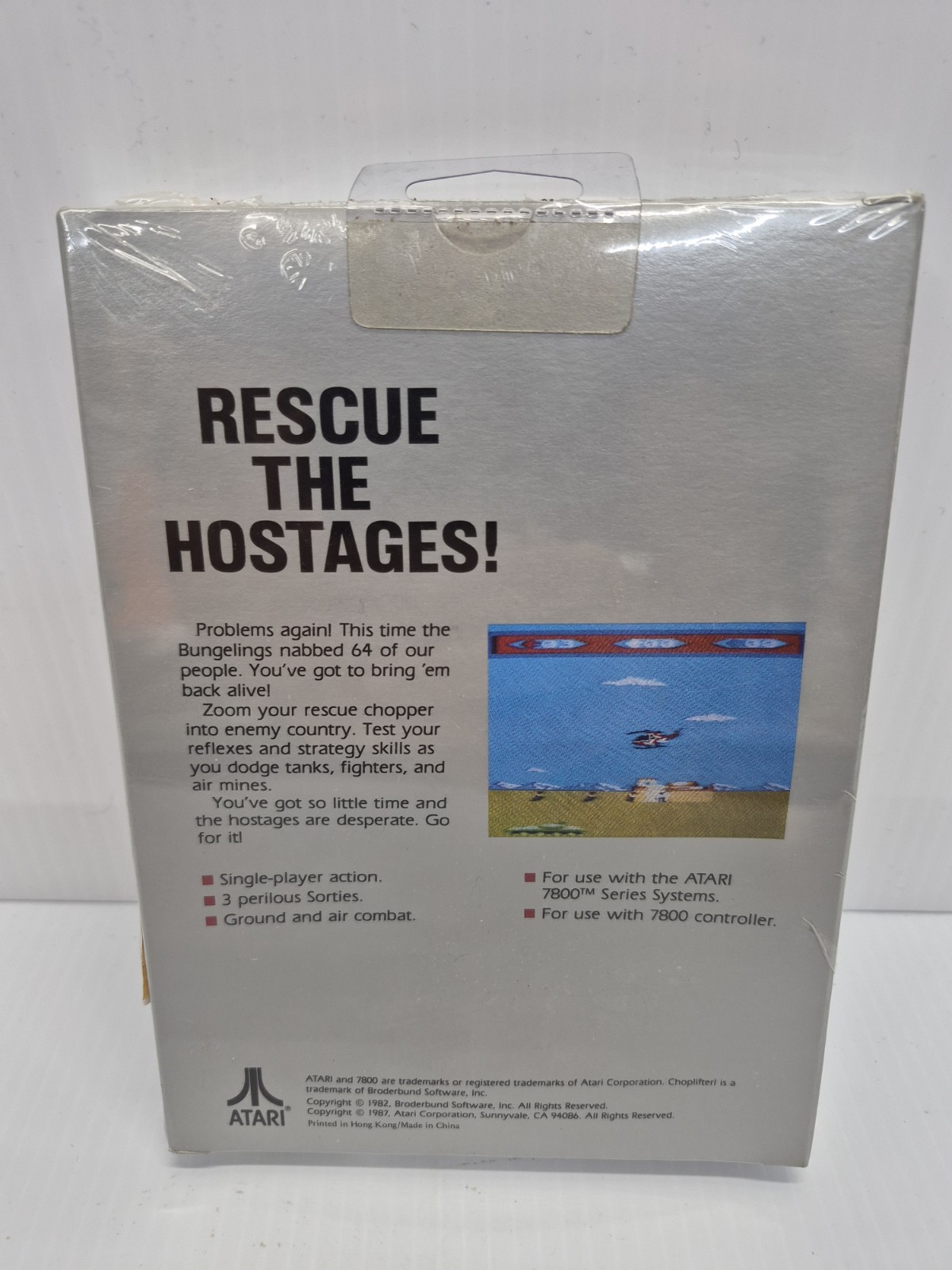 Atari 7800 – Choplifter! – SEALED – NIB