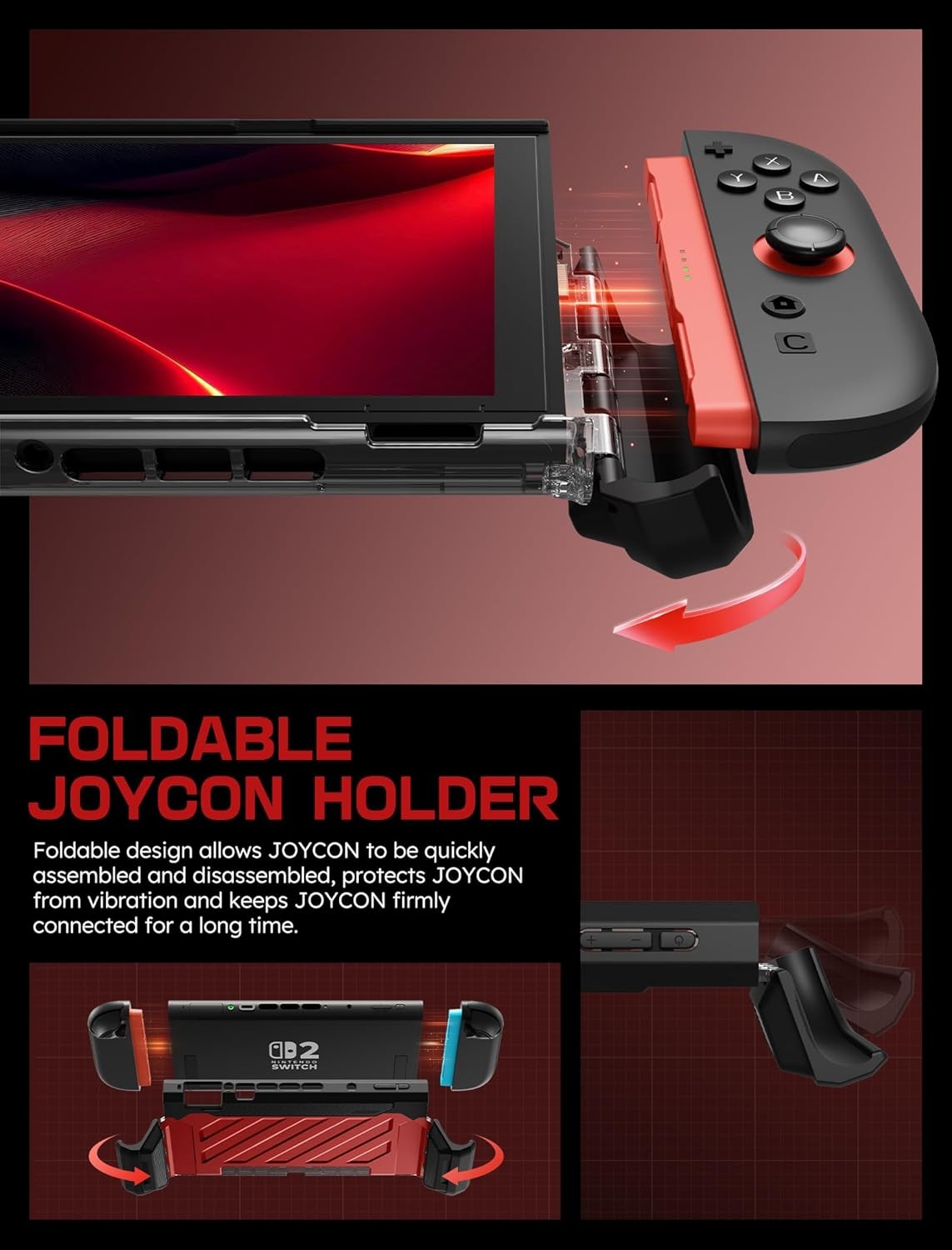 SUPCASE UBPro for Nintendo Switch 2 Military Protection Dockable Integrated Case
