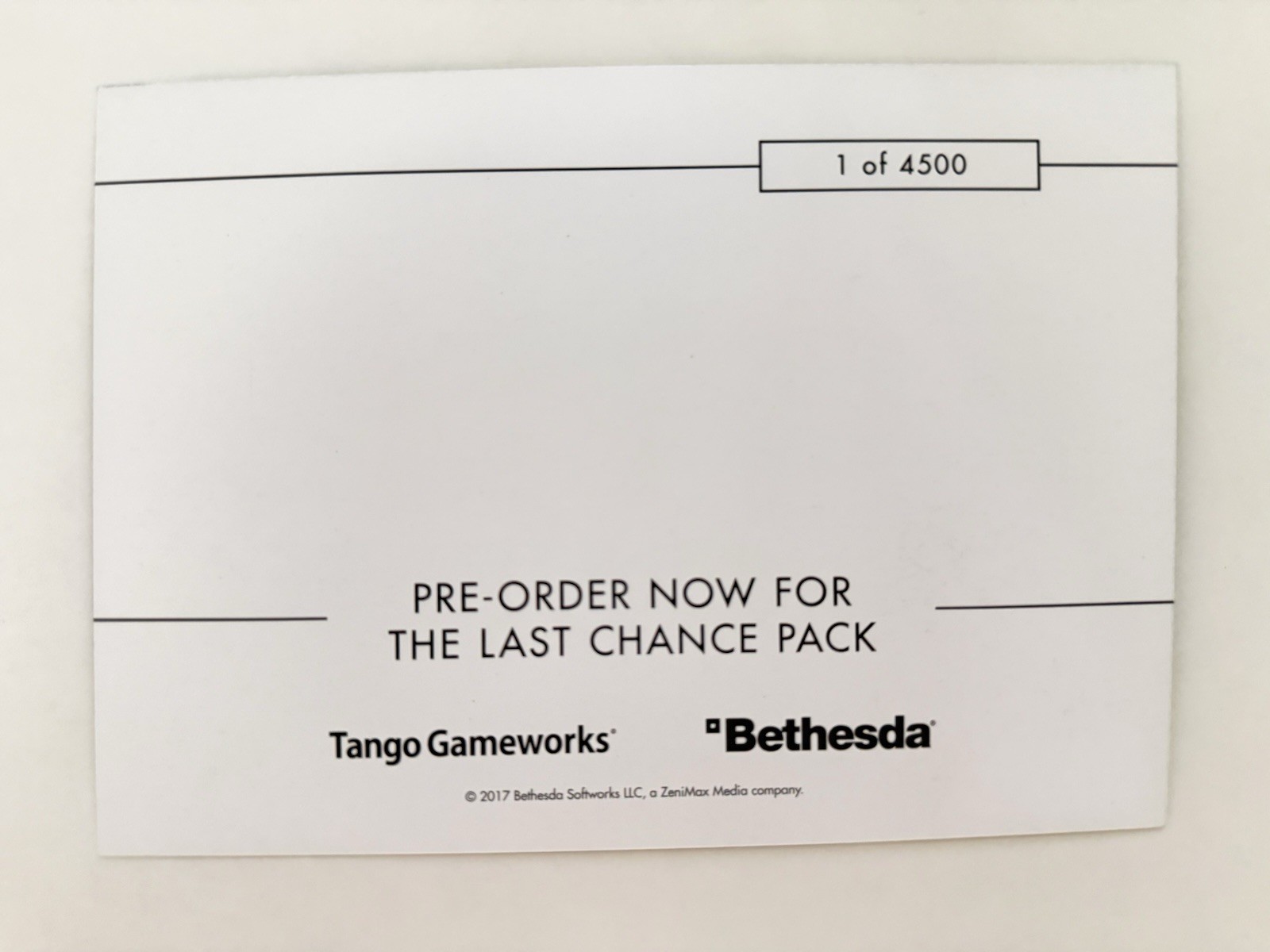 The Evil Within 2 Launch Kit and Standup Display Rare GameStop Exclusive /4500