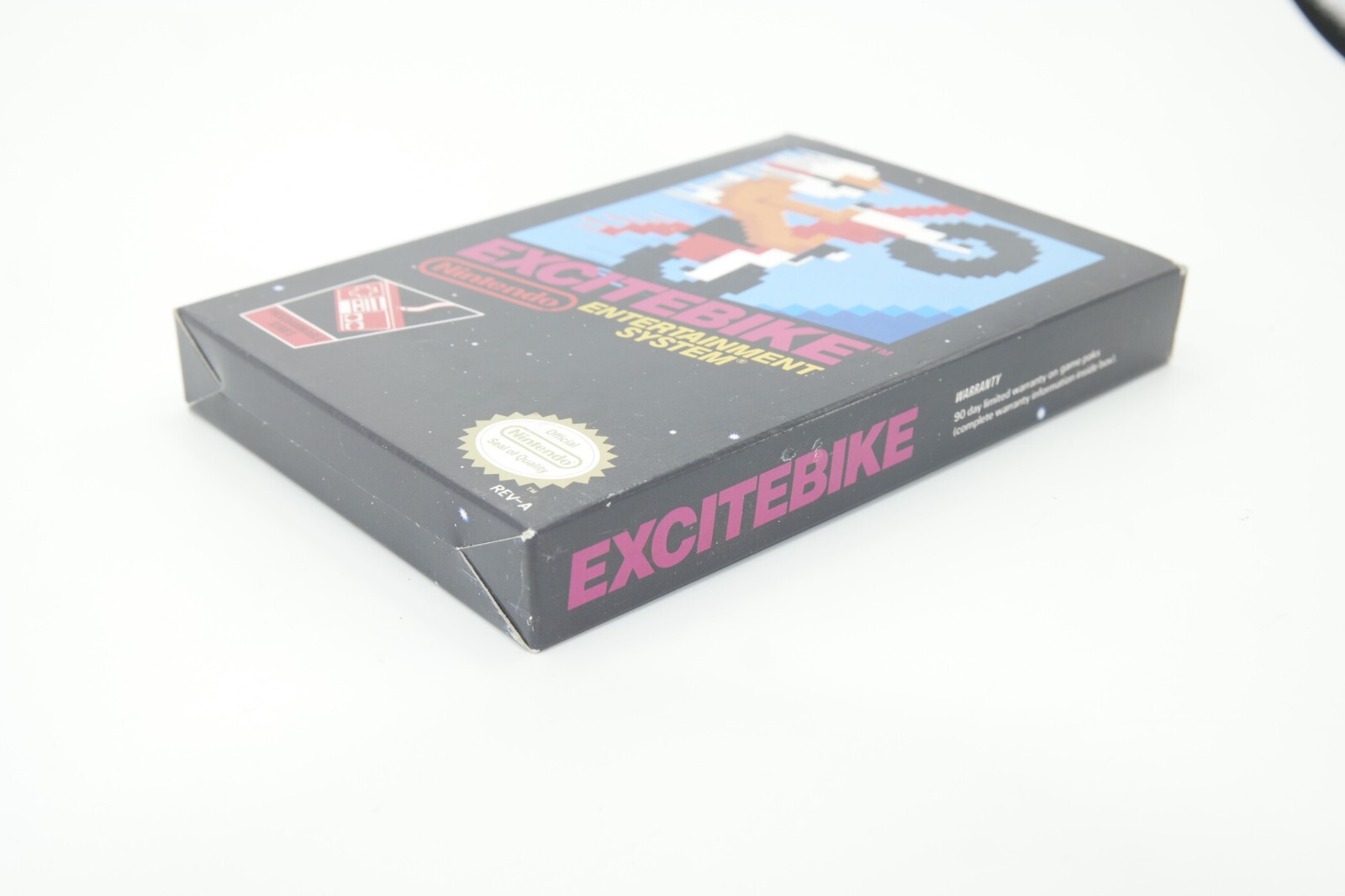 Excitebike Black Box NES Nintendo 1985 CIB game-box-docs-sleeve EXC -oval seal